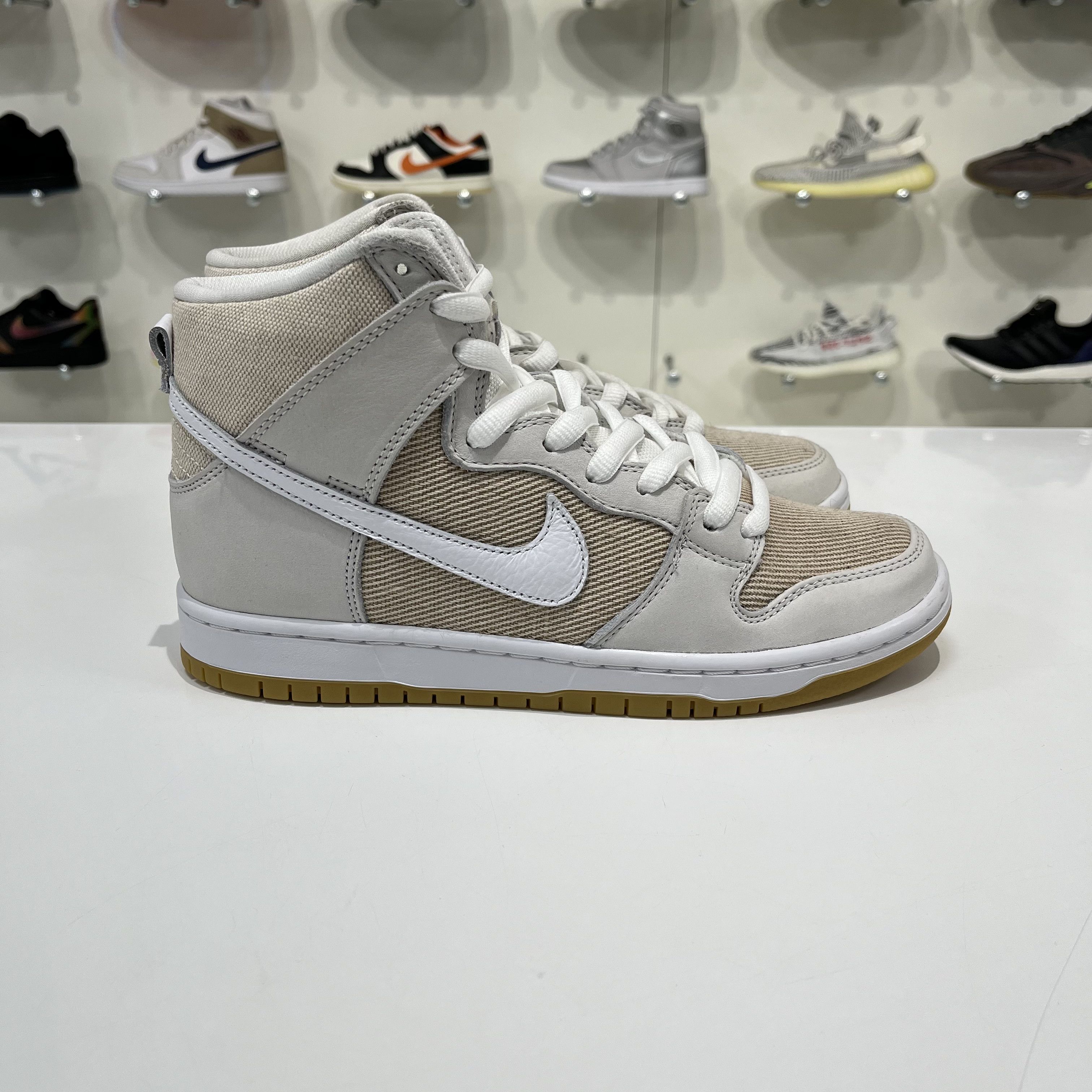 Nike SB Nike SB Dunk High PRO ISO Orange Label Unbleached Natural Size US 7 / EU 40 - 4 Thumbnail