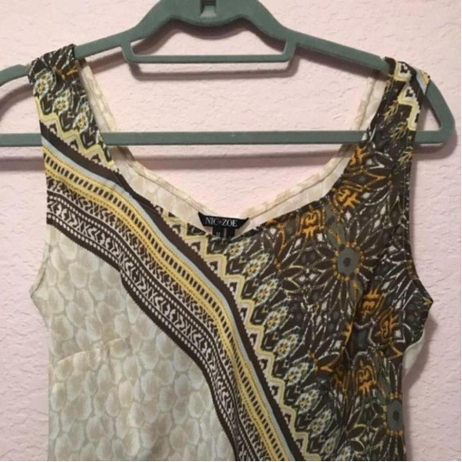 Other Nic+Zoe Sleeveless Patterned Dress Size M / US 6-8 / IT 42-44 - 3 Thumbnail