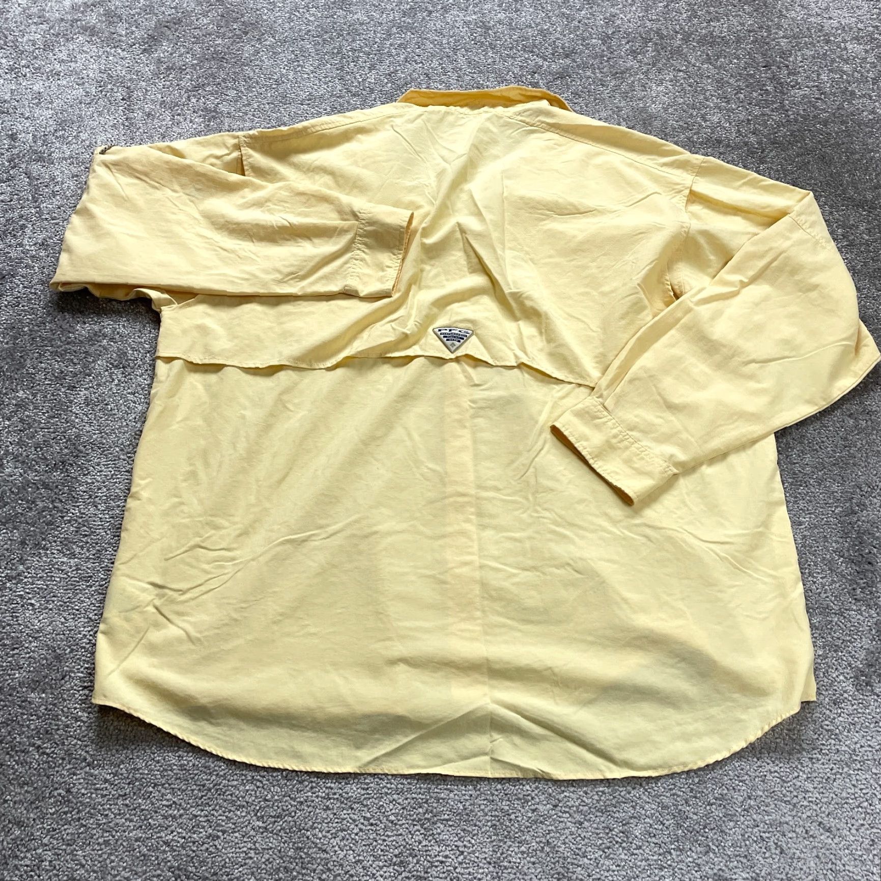 Vintage Columbia PFG Bahama Shirt Mens XL Yellow Nylon Short Sleeve Casual Size US XL / EU 56 / 4 - 2 Thumbnail