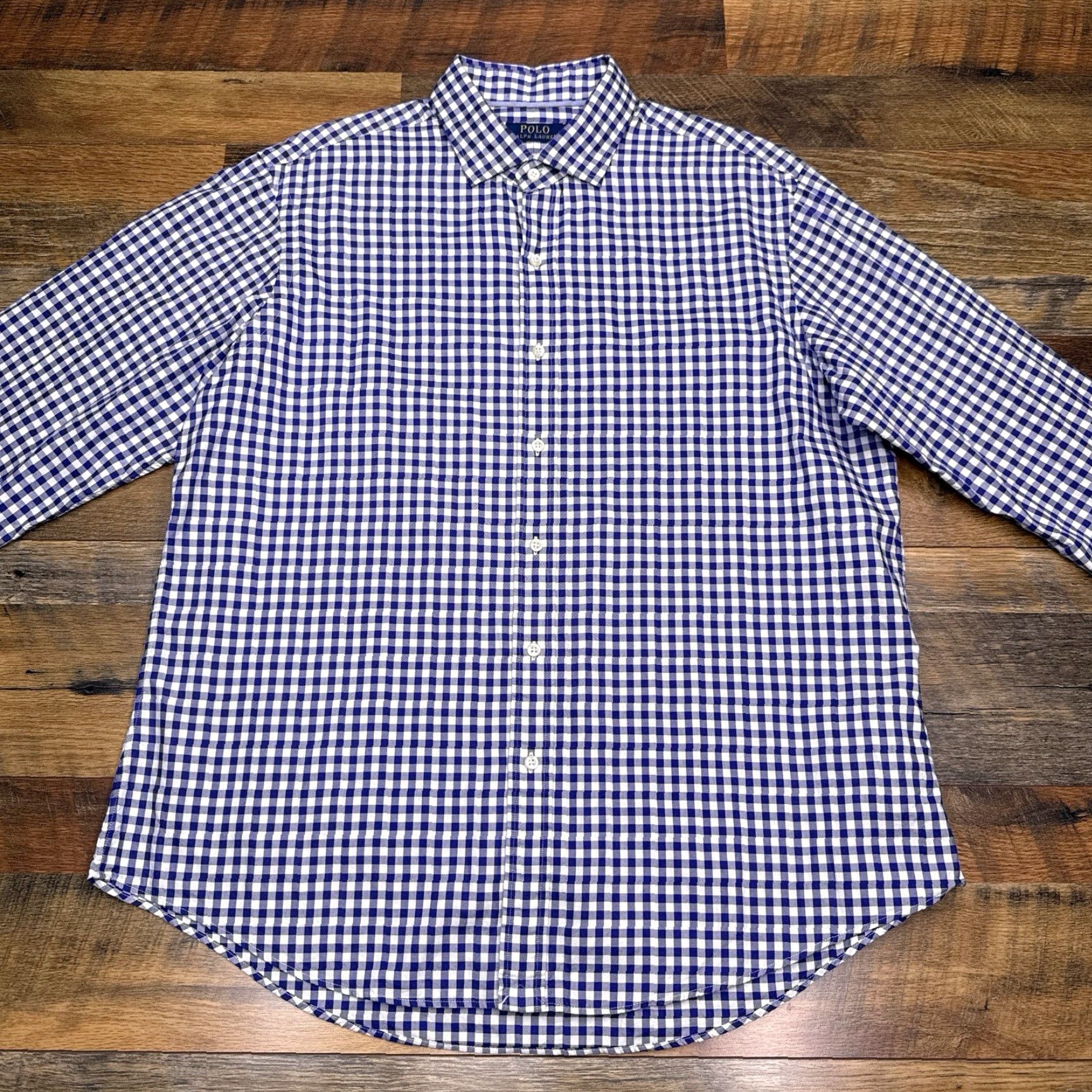 Polo Ralph Lauren Polo Ralph Lauren Shirt Oxford Mens XL Button-Up Blue Check Shirt Classic Preppy Button-Down Mens XL Blue Check Polo Ralph Lauren Button-Up Size US XL / EU 56 / 4 - 3 Thumbnail