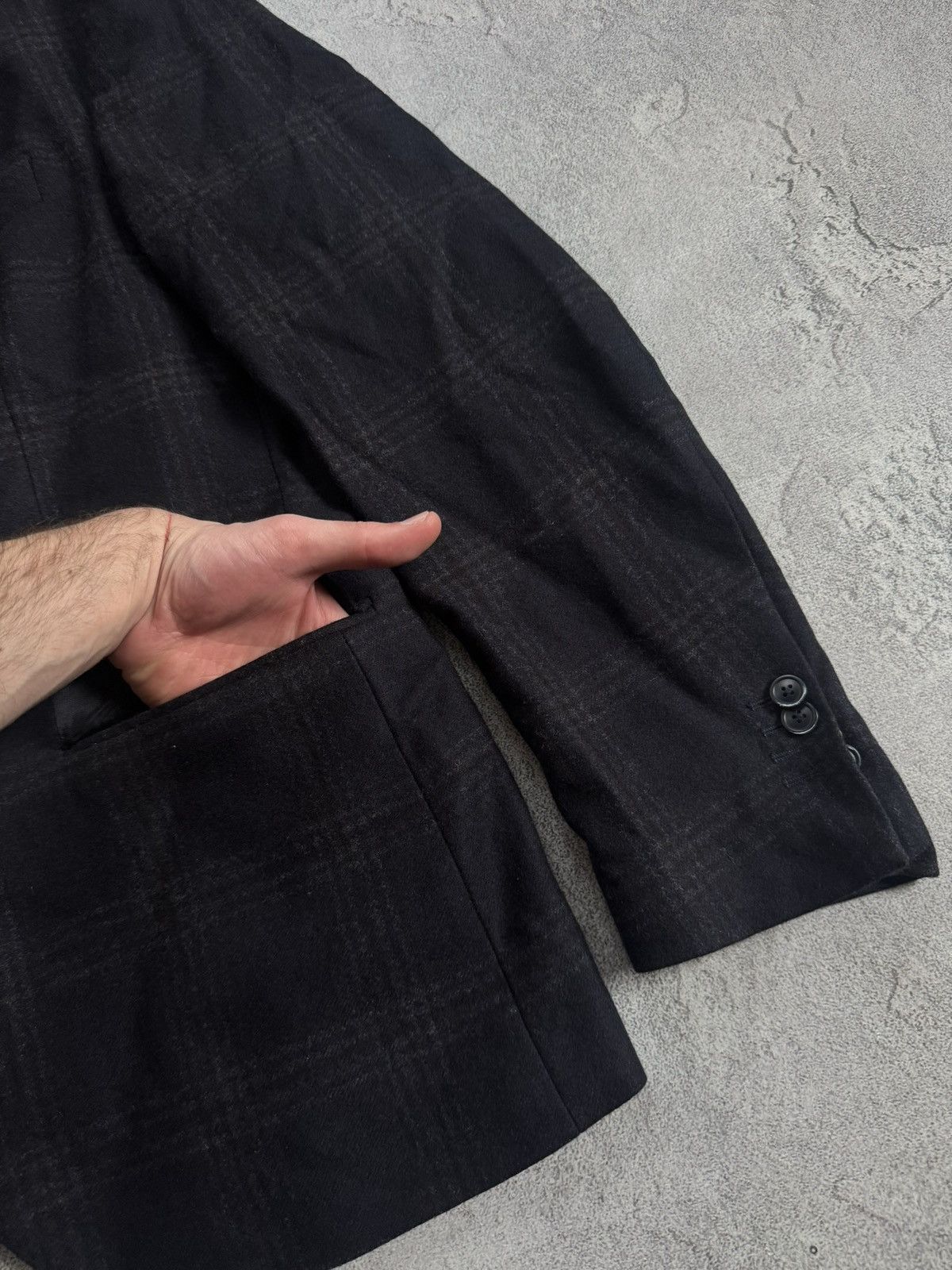Massimo Dutti Massimo Dutti EUR54/USA44 Chekered blazer button up jacket Size 44R - 9 Thumbnail