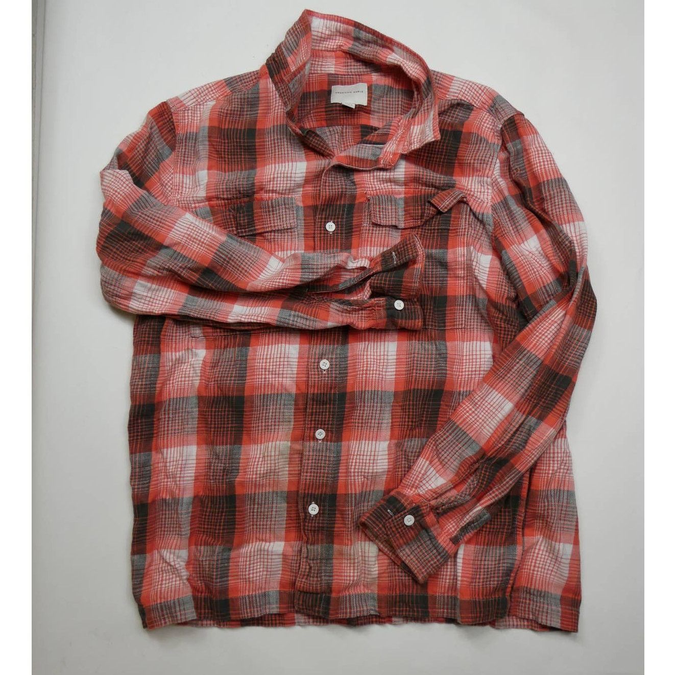 American Eagle Outfitters AMERICAN EAGLE flannel long sleeve button front shirt, XL Size US XL / EU 56 / 4 - 1 Thumbnail