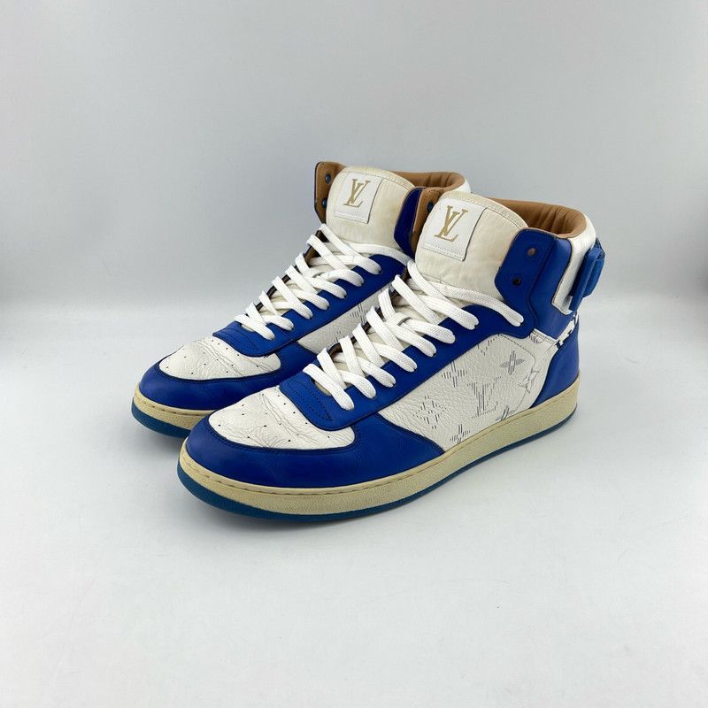 Louis Vuitton Louis Vuitton Rivoli Blue and White Sport Sneakers 0079 Size US 8.5 / EU 41-42 - 1 Thumbnail