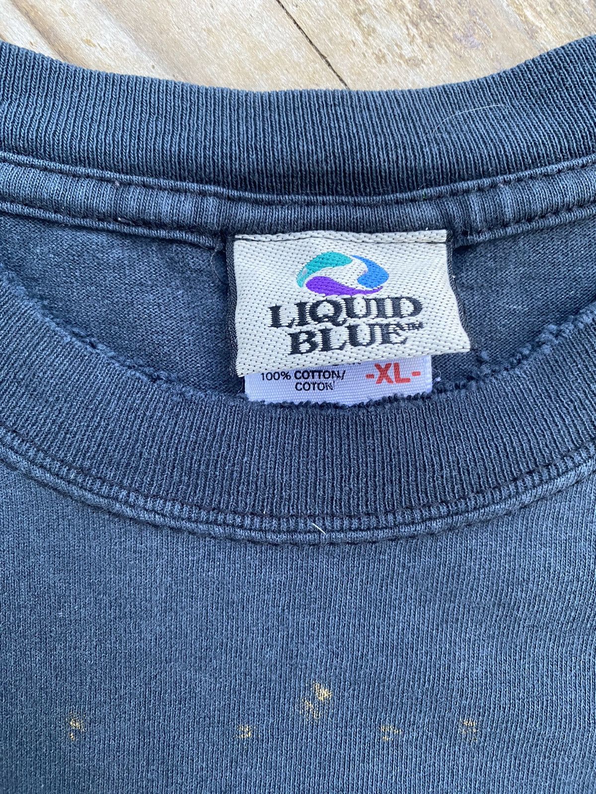 Liquid Blue Vintage Y2K Liquid Blue Skull Faded Black Tee Size US XL / EU 56 / 4 - 3 Thumbnail