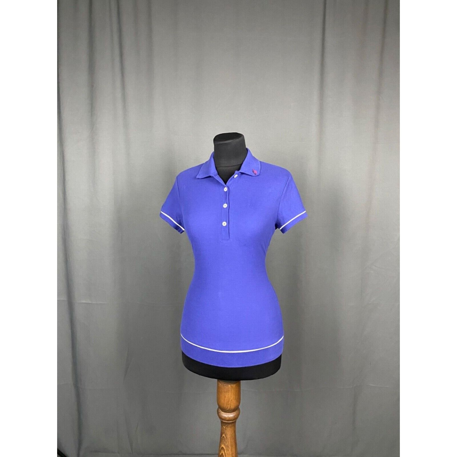 Moncler Moncler Women's Blue Polo T-Shirt Size XS Size XS / US 0-2 / IT 36-38 - 2 Thumbnail