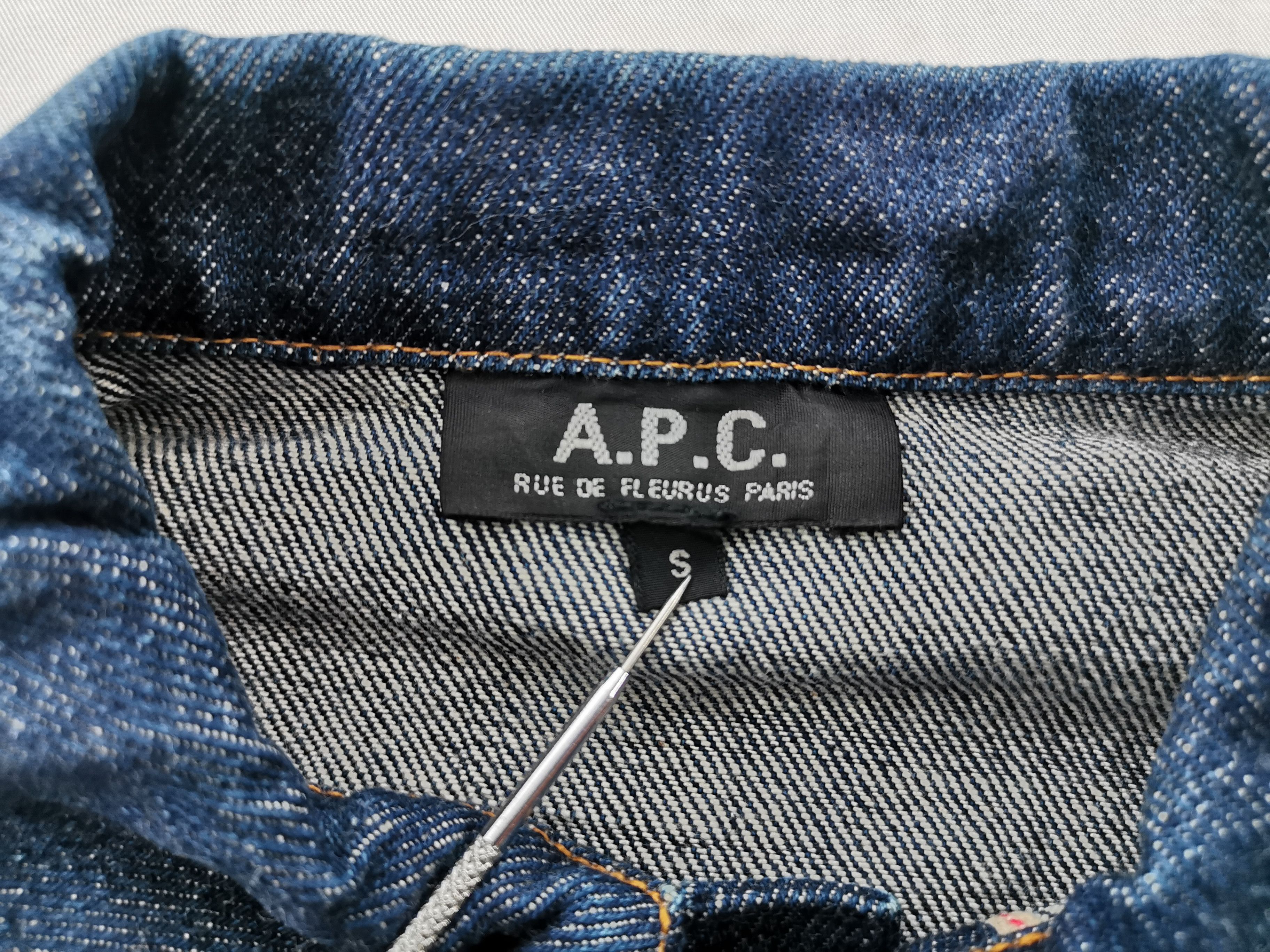 A.P.C. Vintage 90s A.P.C. Selvedge Jeans Jacket Made In Japan Size US S / EU 44-46 / 1 - 5 Thumbnail