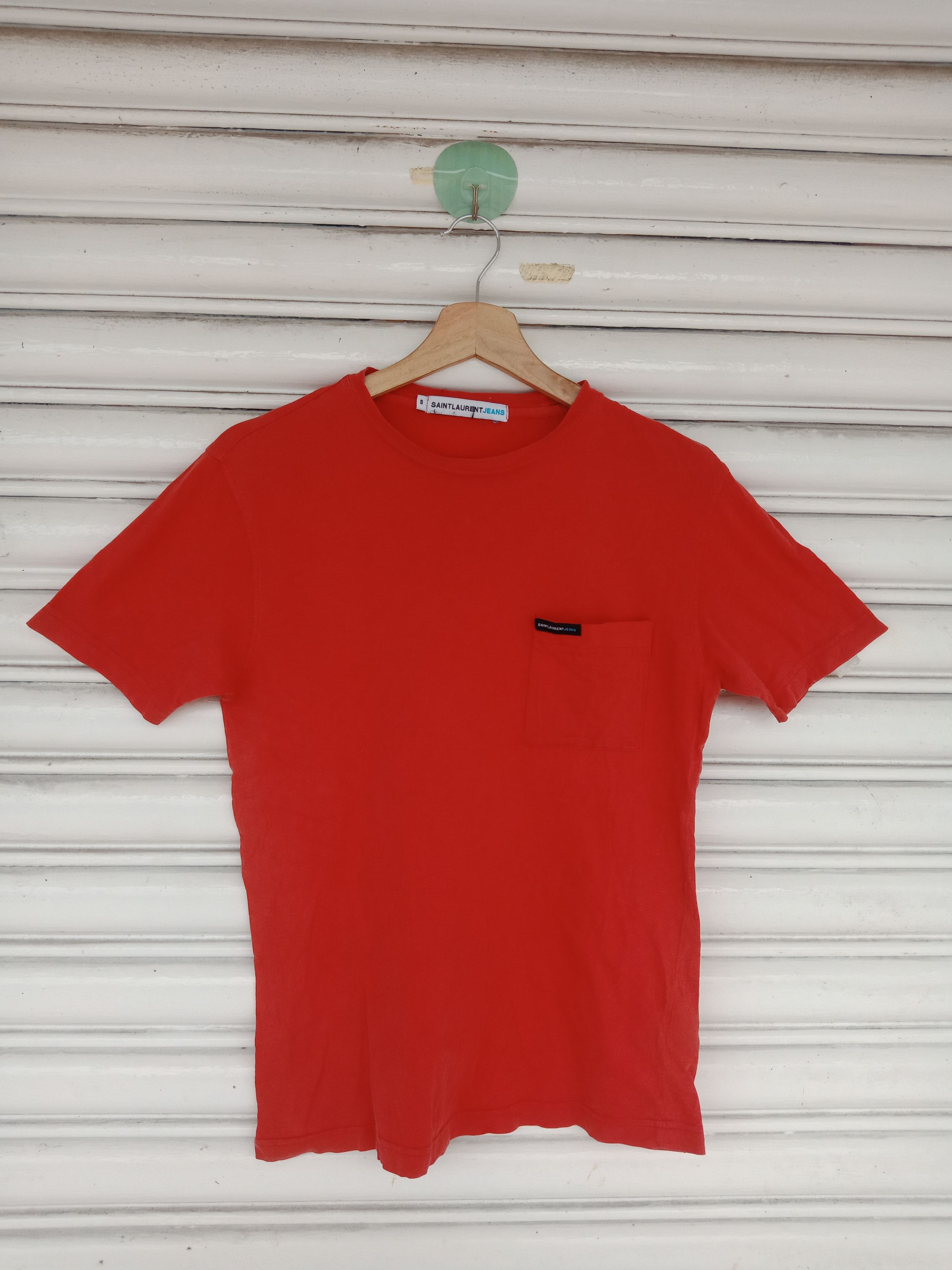 Saint Laurent Paris Saint Laurent Paris Pocket Tee Size US S / EU 44-46 / 1 - 1 Thumbnail