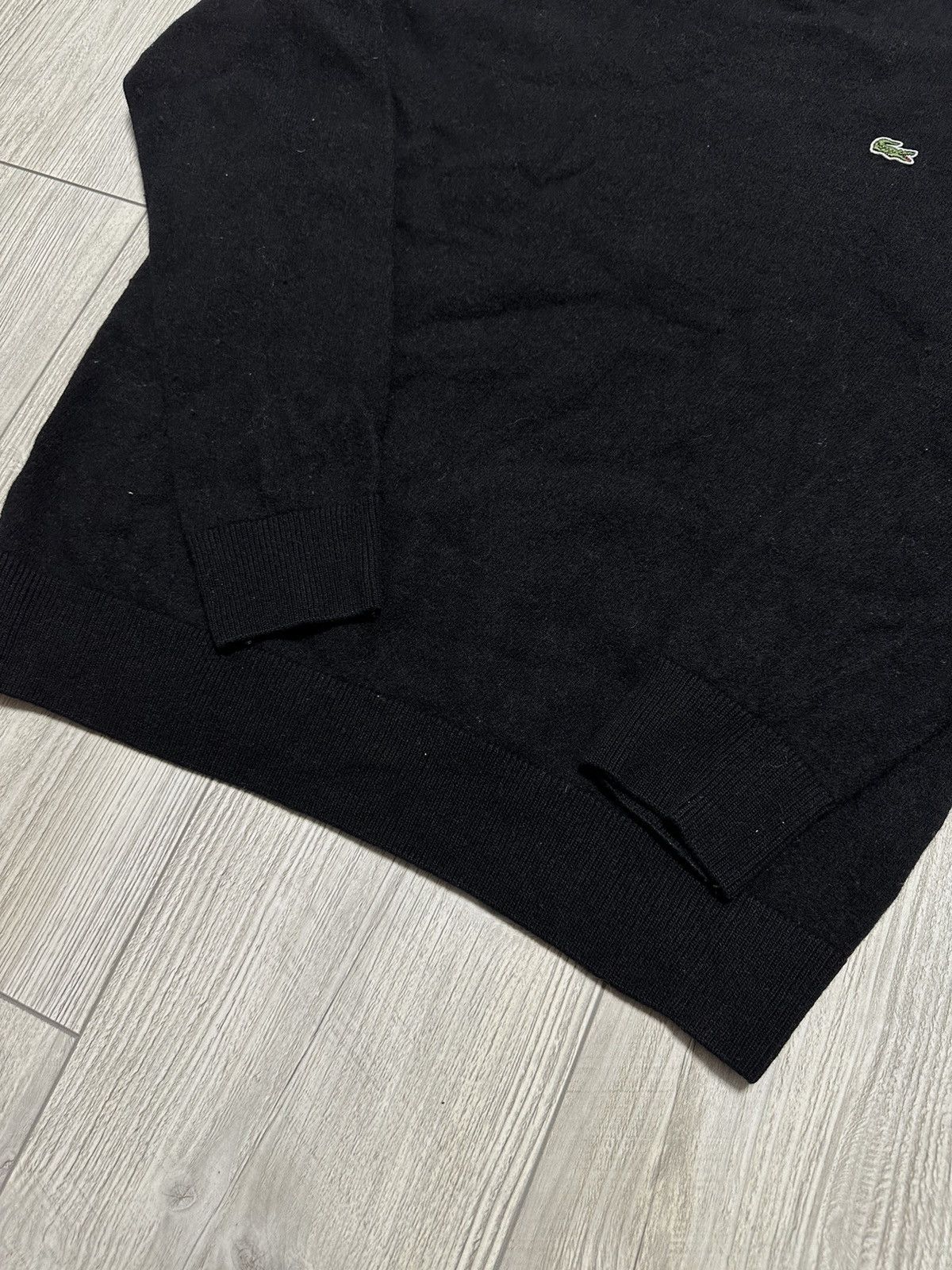 Lacoste Vintage Lacoste Wool Cabel Knit Sweater 90s Old Money Size US M / EU 48-50 / 2 - 2 Thumbnail
