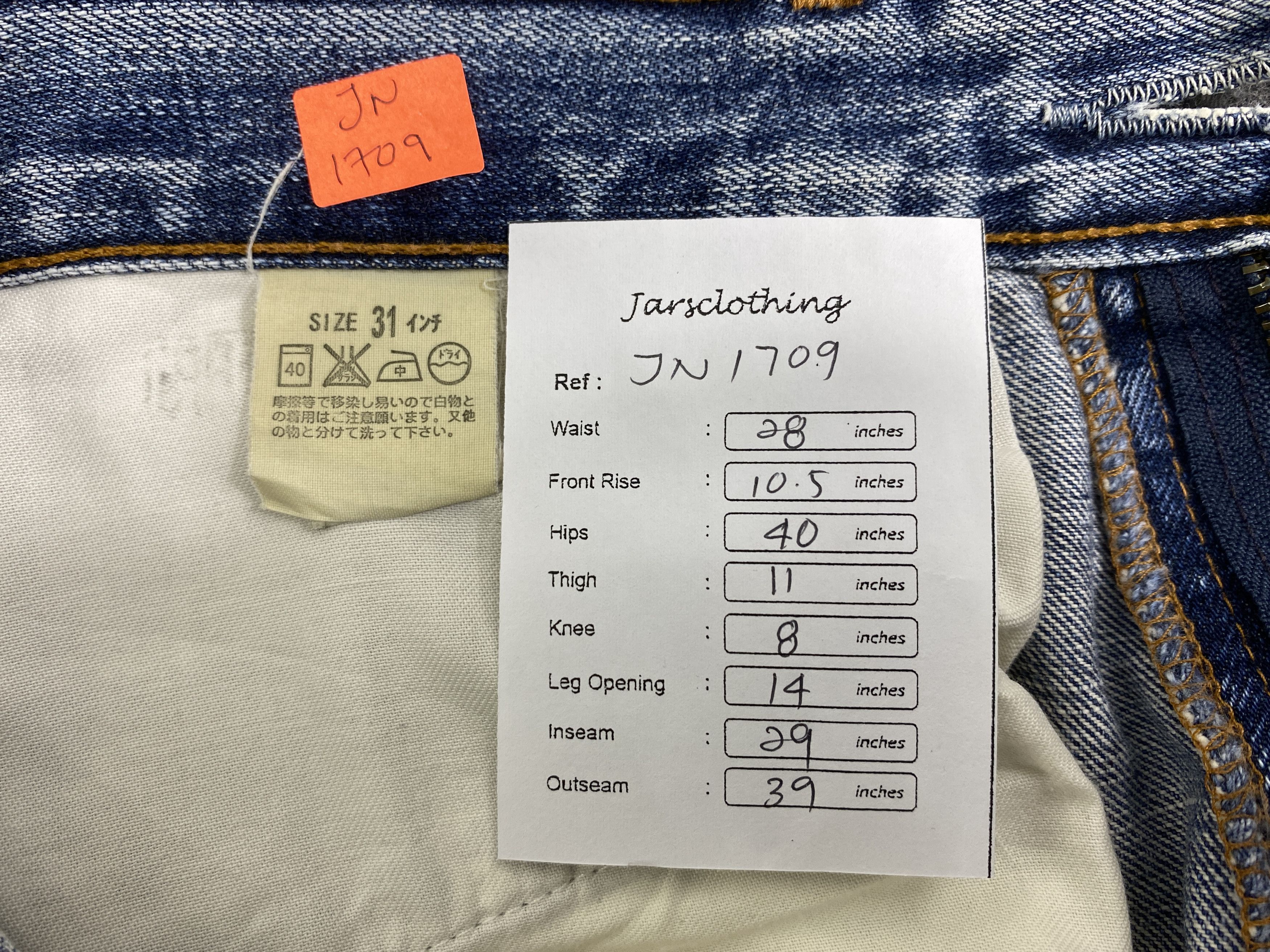 Japanese Brand Distressed Blue Vintage Levi's 505 Jeans 28x29 Denim -JN1709 Size US 28 / EU 44 - 8 Thumbnail