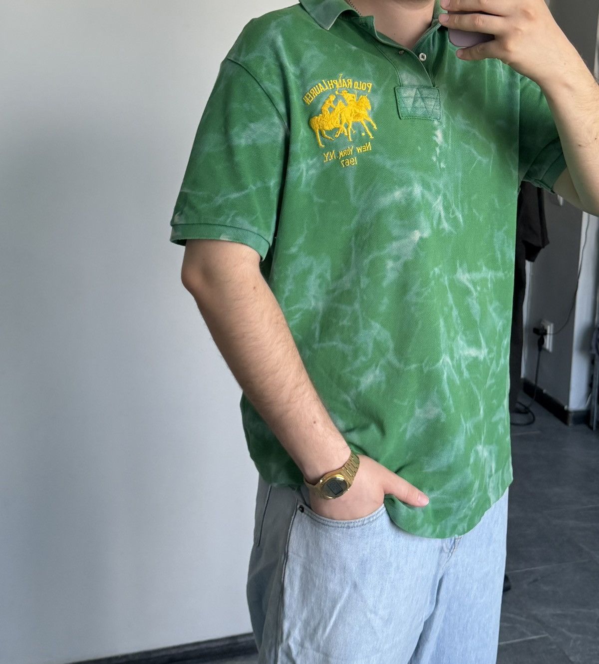 Vintage Polo Ralph Lauren big logo shirt tee Size US XL / EU 56 / 4 - 6 Thumbnail