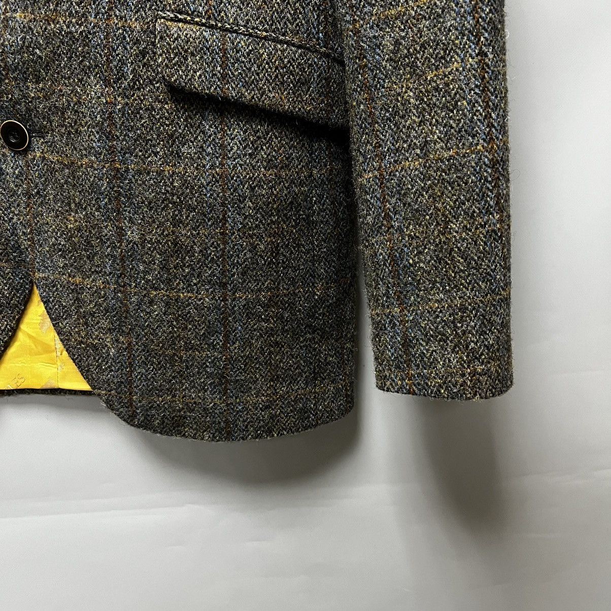Harris Tweed Harris Tweed Wool Slim Fit Blazer Jacket men’s Size 50L - 6 Thumbnail
