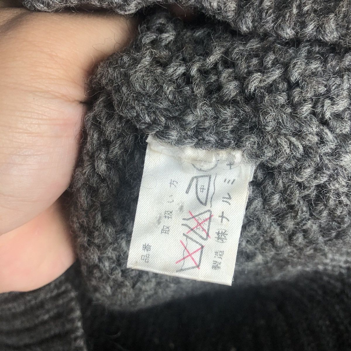 Homespun Knitwear × Japanese Brand Navara vintage Grey Patterned Cardigans Knitwear #A1461 Size S / US 4 / IT 40 - 10 Thumbnail