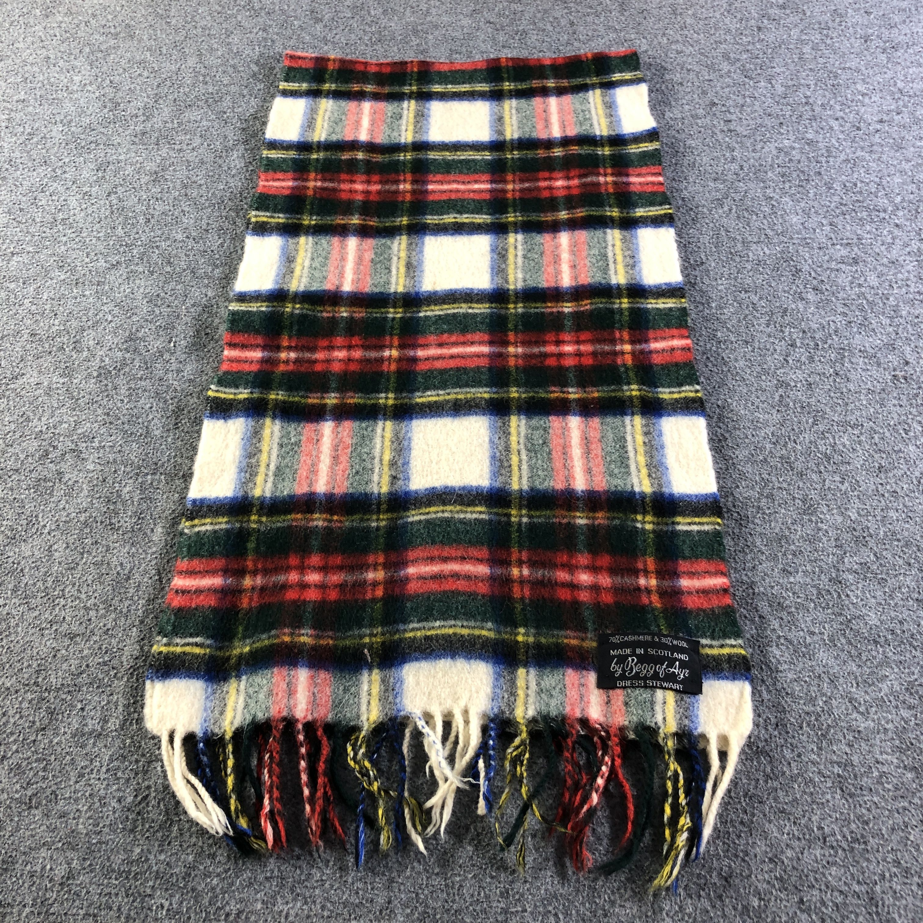 Begg x Co Begg of Ayr Cashmere/Wool Scarf Muffler V2781 Size ONE SIZE - 2 Thumbnail