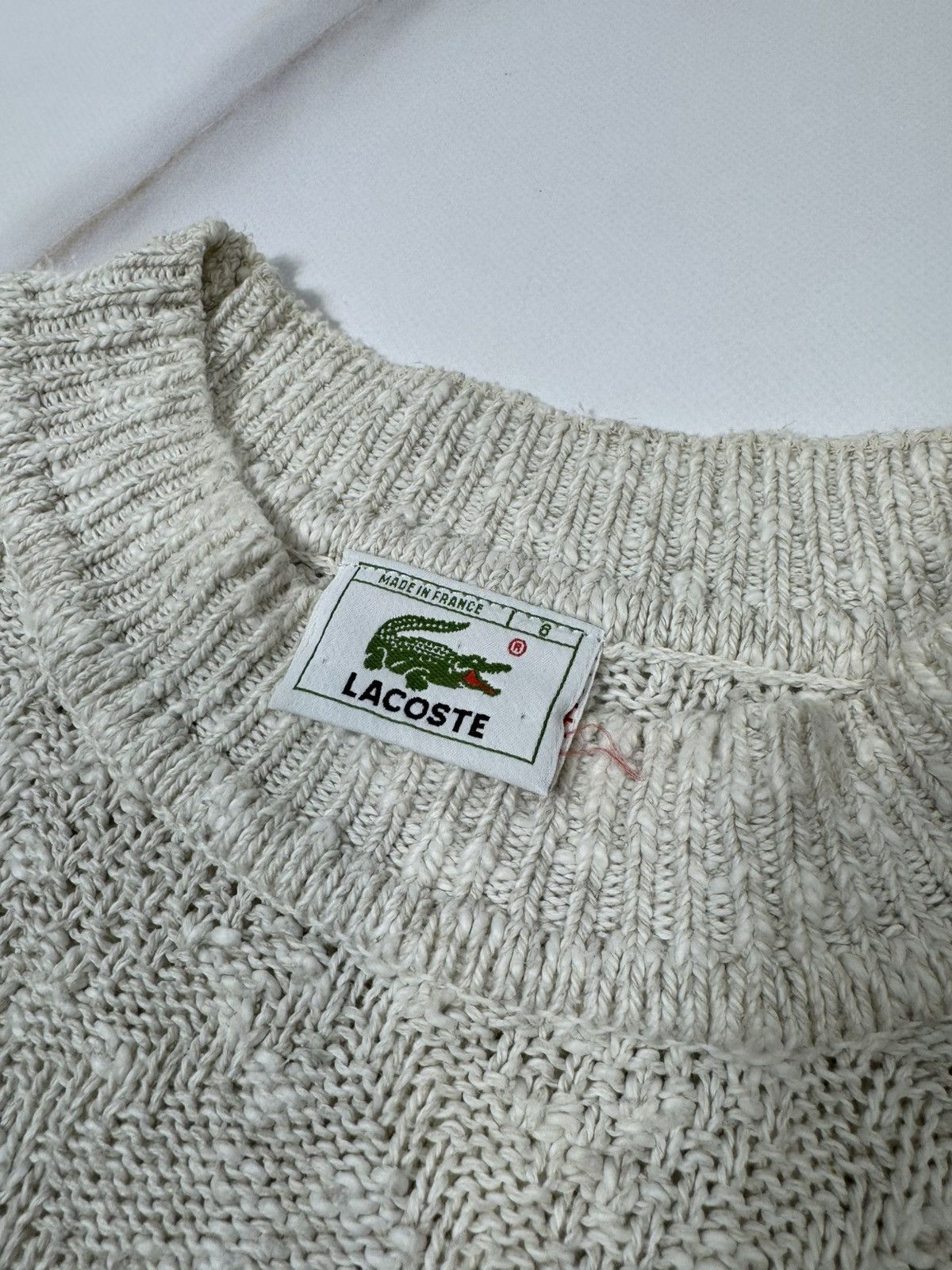 Lacoste Vintage Lacoste Knit Crewneck Sweater Size US XL / EU 56 / 4 - 9 Thumbnail