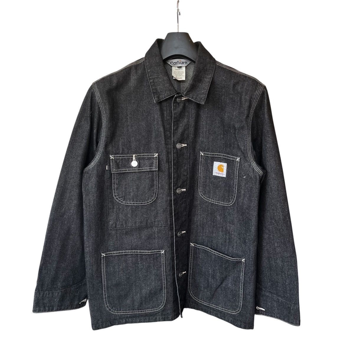 Carhartt WIP og chore black denim jacket