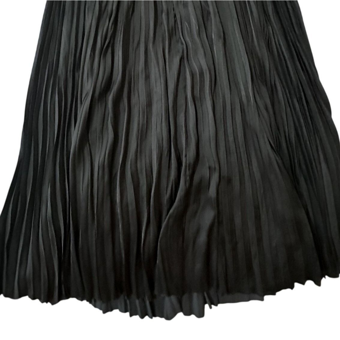 Ulla Johnson Ulla Johnson Krista Black Plissé Satin Maxi Skirt Size 2 New Size 26" / US 2 / IT 38 - 10 Thumbnail