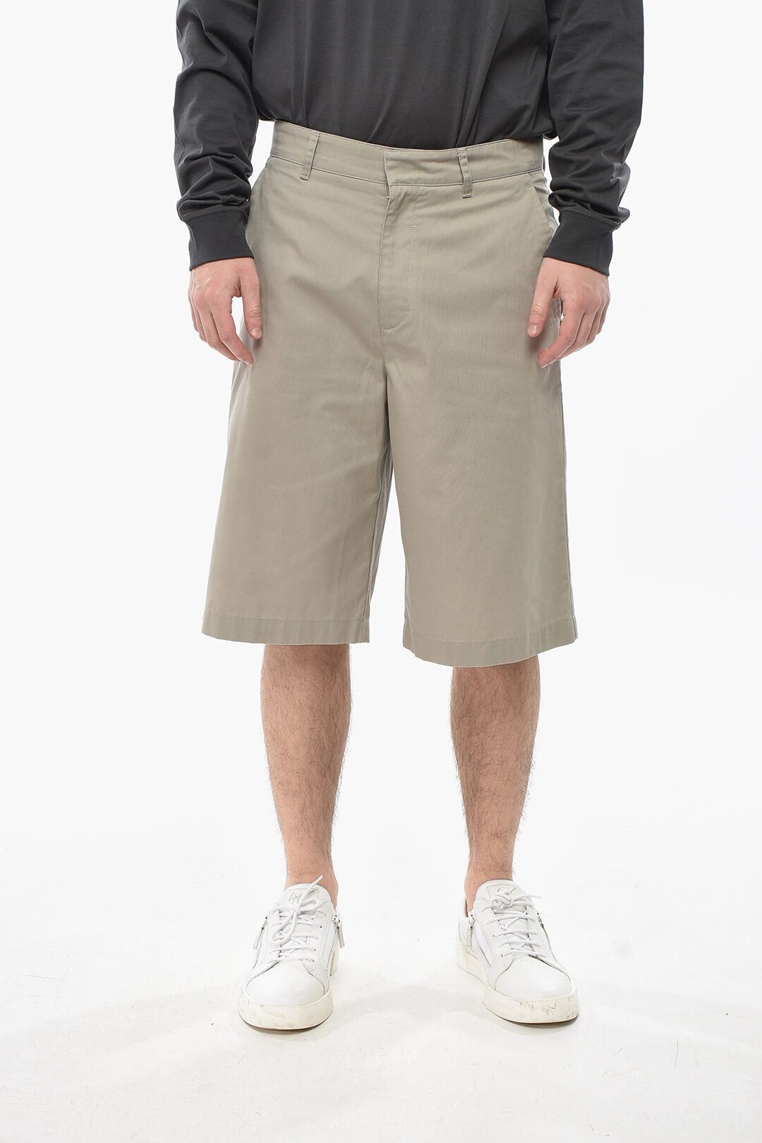 Givenchy Cotton-Blend Chino Shorts with Concealed Closure Size US 33 - 1 Thumbnail