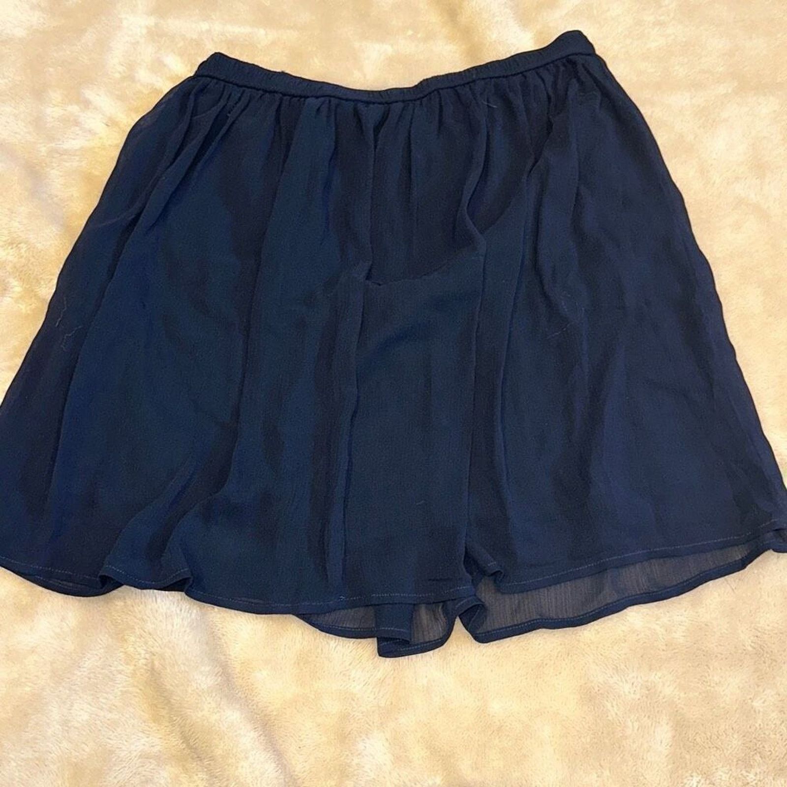 Hollister Hollister Navy Blue Elastic Waist Skirt | Sz M Size 30" / US 8 / IT 44 - 5 Thumbnail