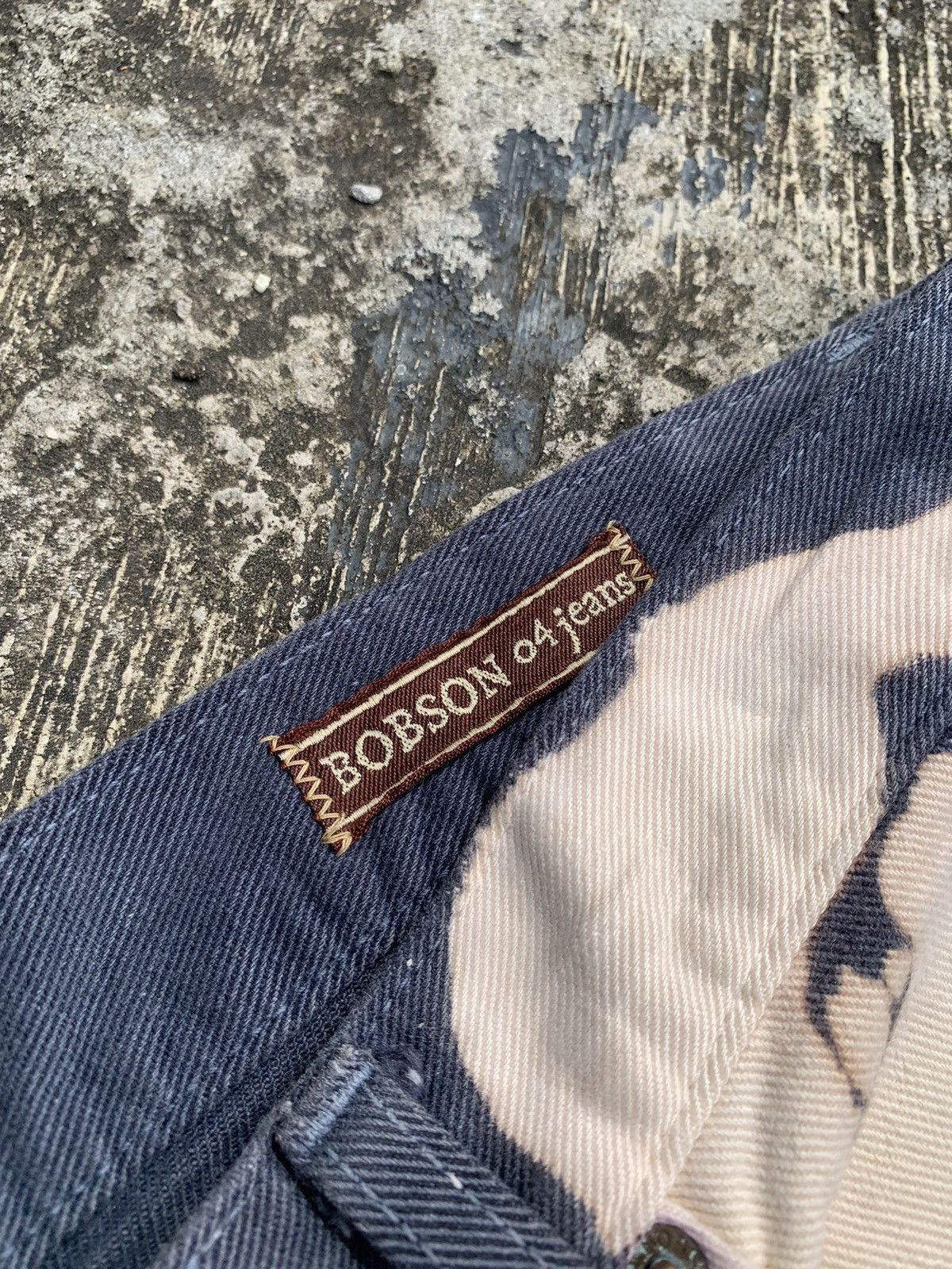 Le Grande Bleu (L.G.B.) Rare 🔥 Bobson tie dye jeans Size US 33 - 20 Thumbnail