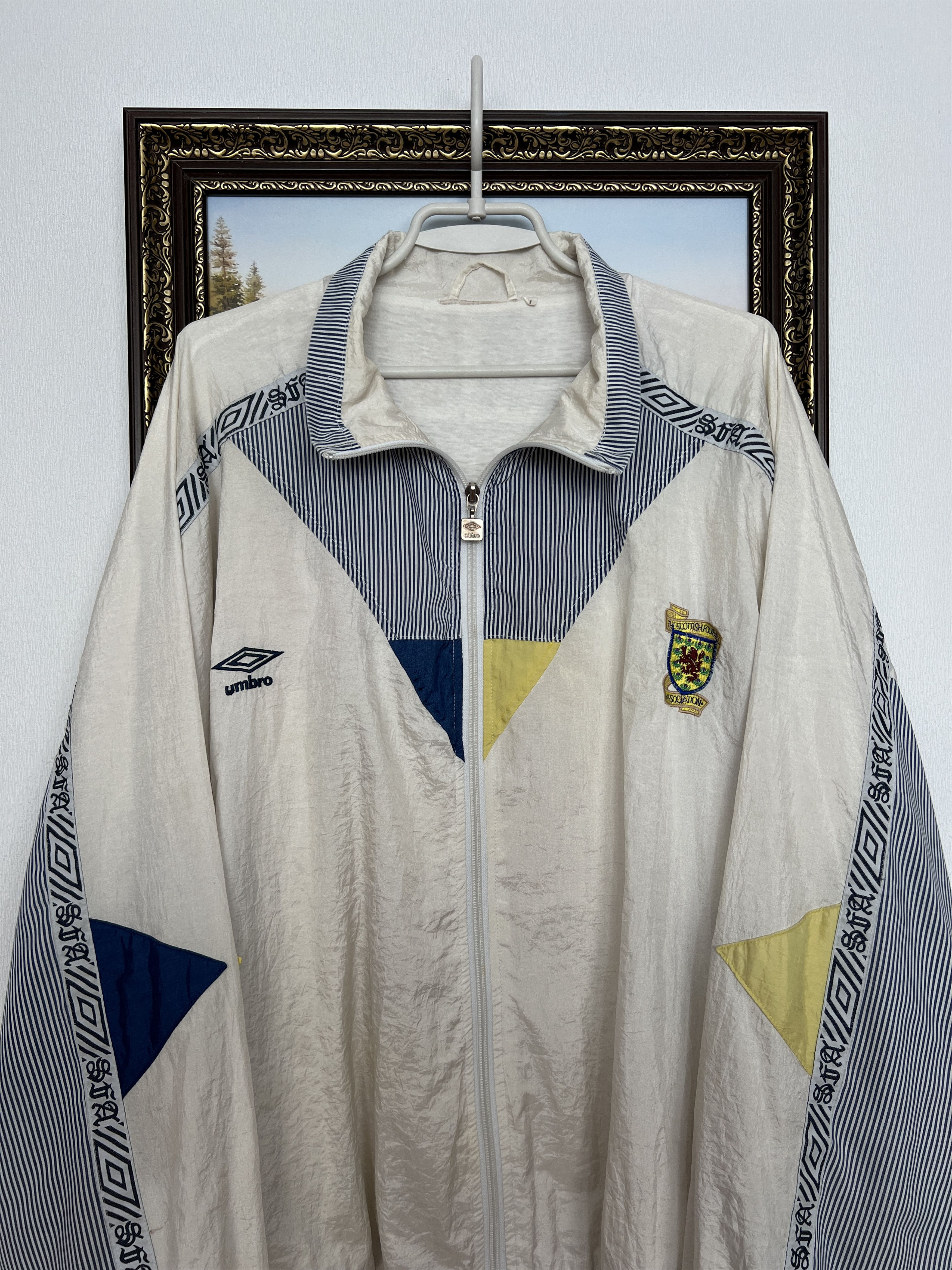 Umbro Vintage 90's Umbro Scotland Football Jacket Soccer Track Top Size US M / EU 48-50 / 2 - 2 Thumbnail
