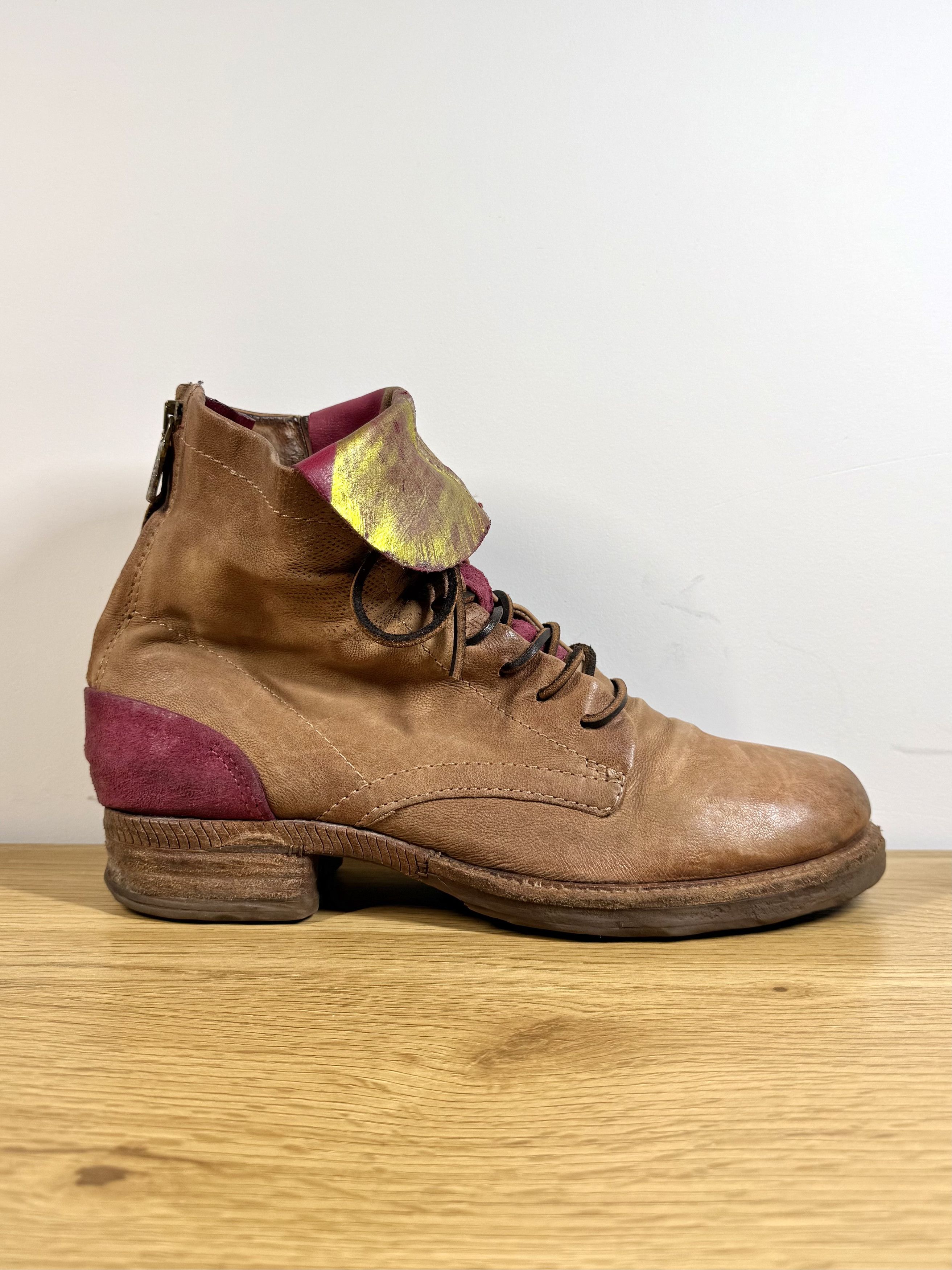 A.S.98 A.S. 98 Combat Boots Brown Leather EU 40 Size US 7 / EU 40 - 6 Thumbnail