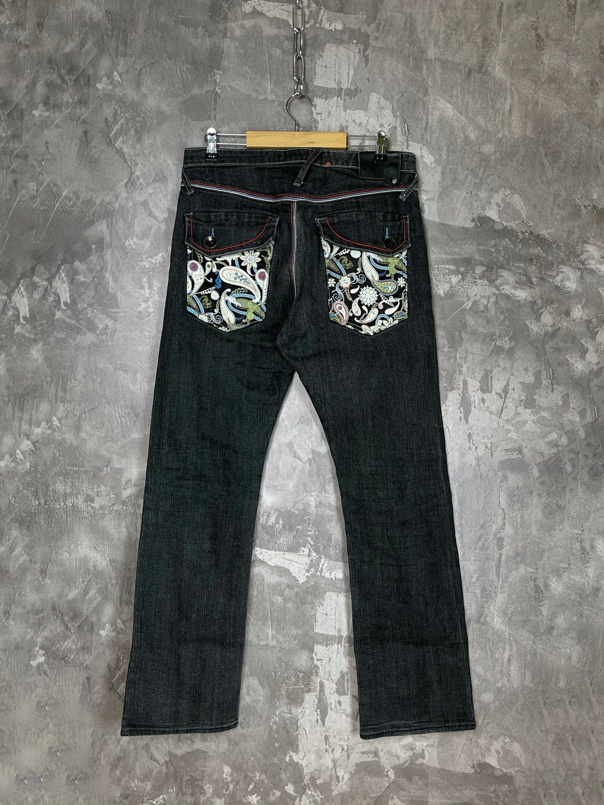 Japanese Brand Japanese Brand Vintage Art Printed Graphic Washed DenimJeans Size US 30 / EU 46 - 1 Thumbnail