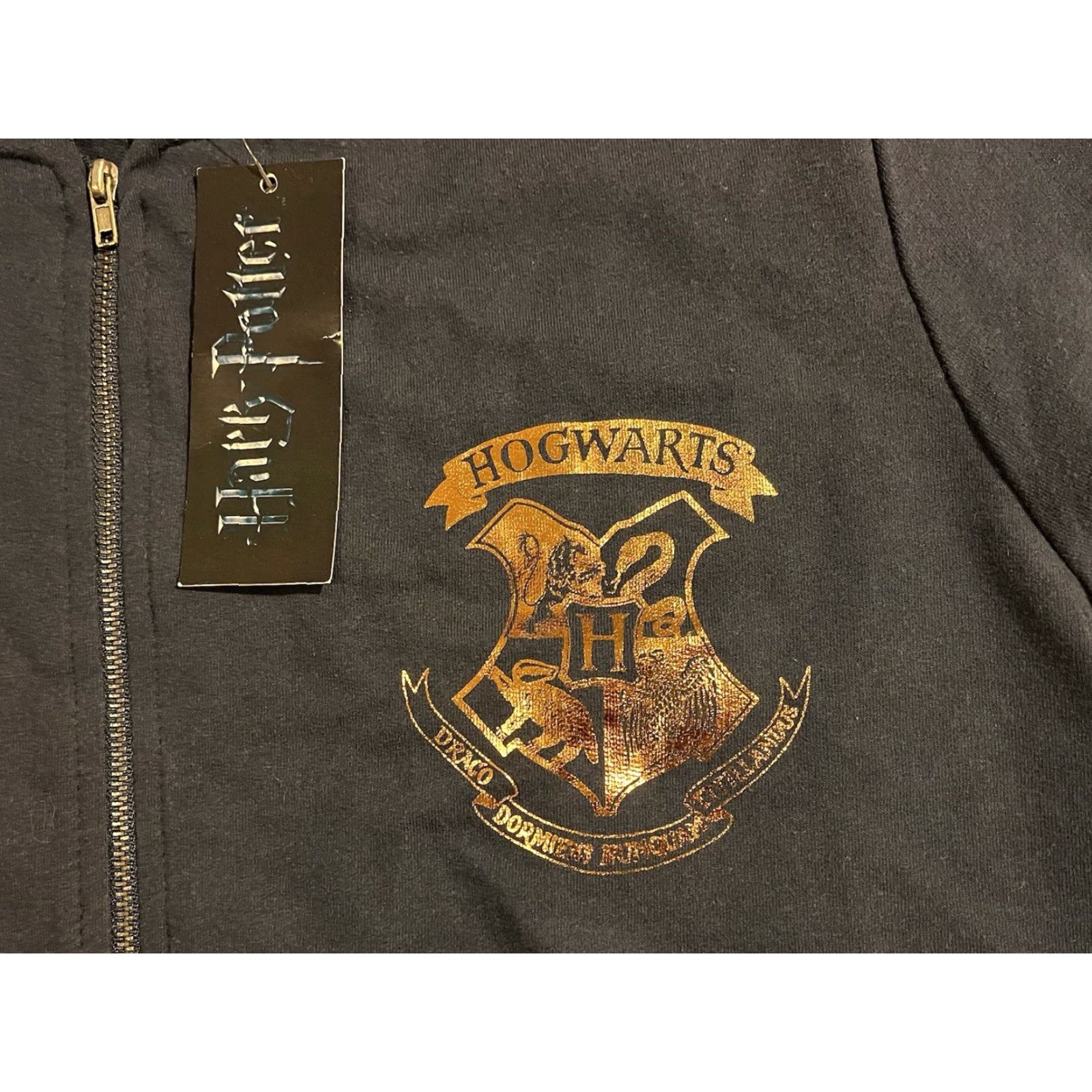 Vintage Harry Potter Hogwarts Gryffindor Quidditch Full Zip Sweatshirt Women’s 14 Blue Size XL / US 12-14 / IT 48-50 - 2 Thumbnail