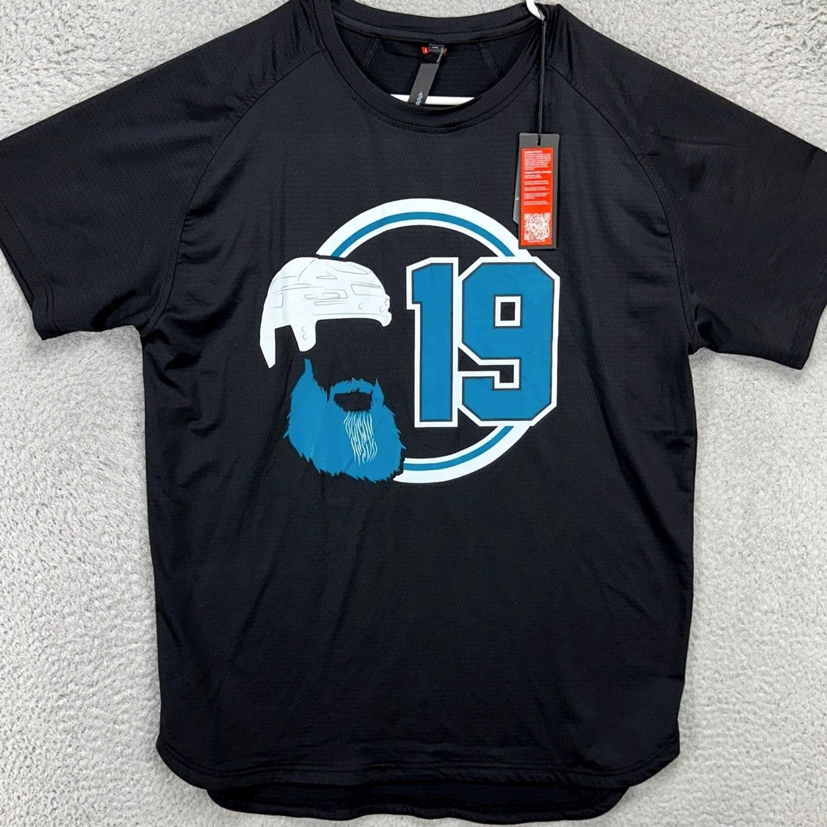 Vintage Loogaroo Men Seamfinity Tee Large Black Graphic Short Sleeve Tee Nylon Blend NEW Size US 33 - 3 Thumbnail