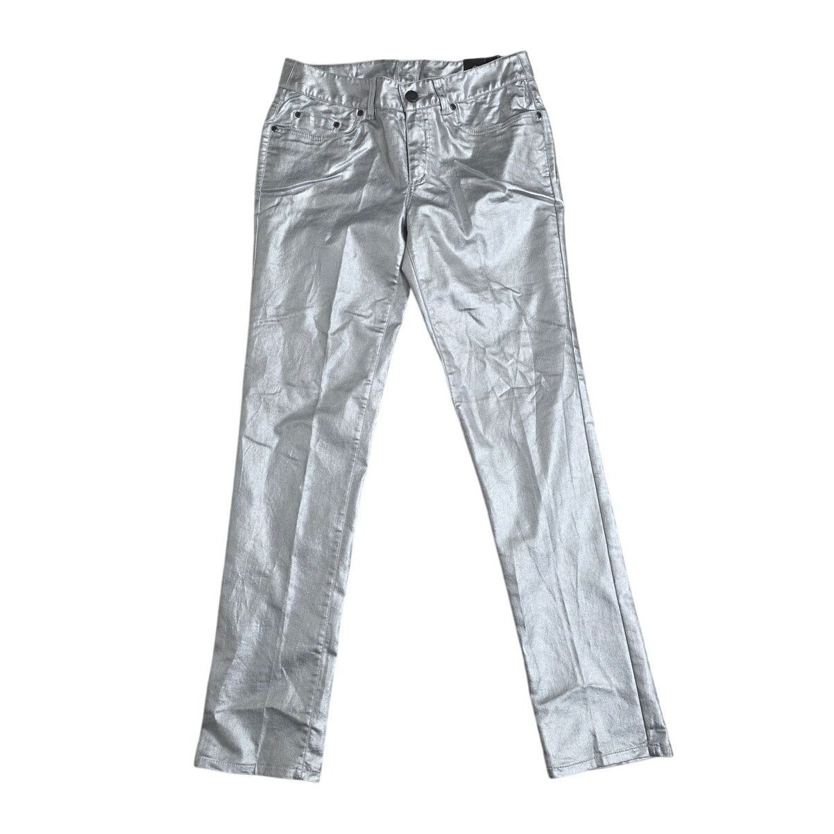 Other Skye's The Limit Silver Slim Leg Pants - Size 6 Size 28" / US 6 / IT 42 - 1 Thumbnail
