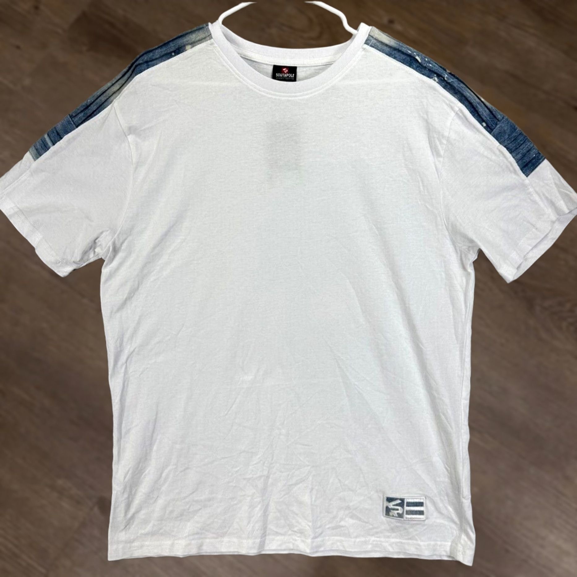 Southpole Southpole Shirt Adult Large White 100% Cotton Short Sleeve Tee Casual Mens NEW Size US L / EU 52-54 / 3 - 1 Thumbnail