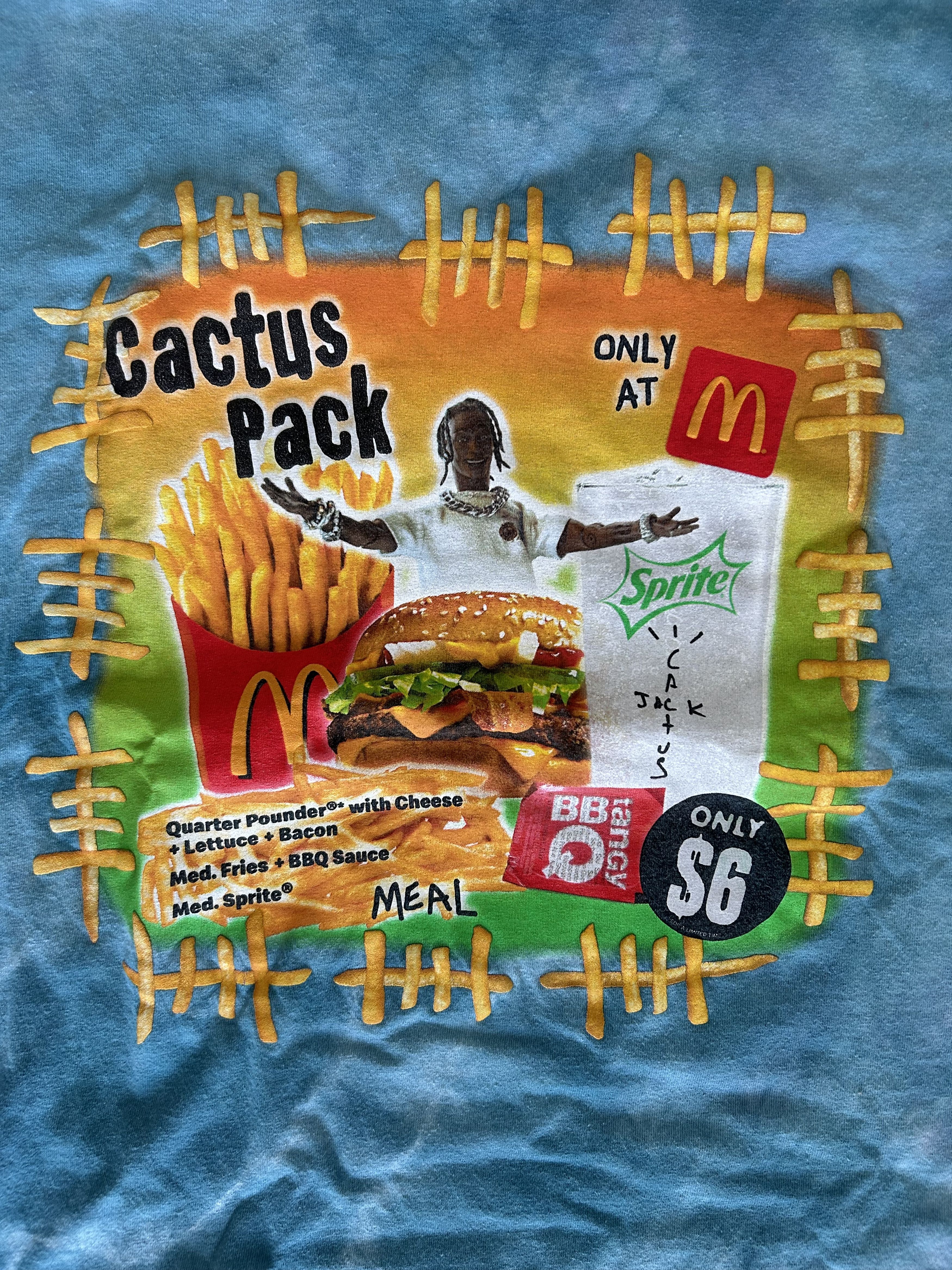 Travis Scott Travis Scott X McDonalds Cactus Pack Blue Tie Dye T Shirt Size US XL / EU 56 / 4 - 2 Thumbnail