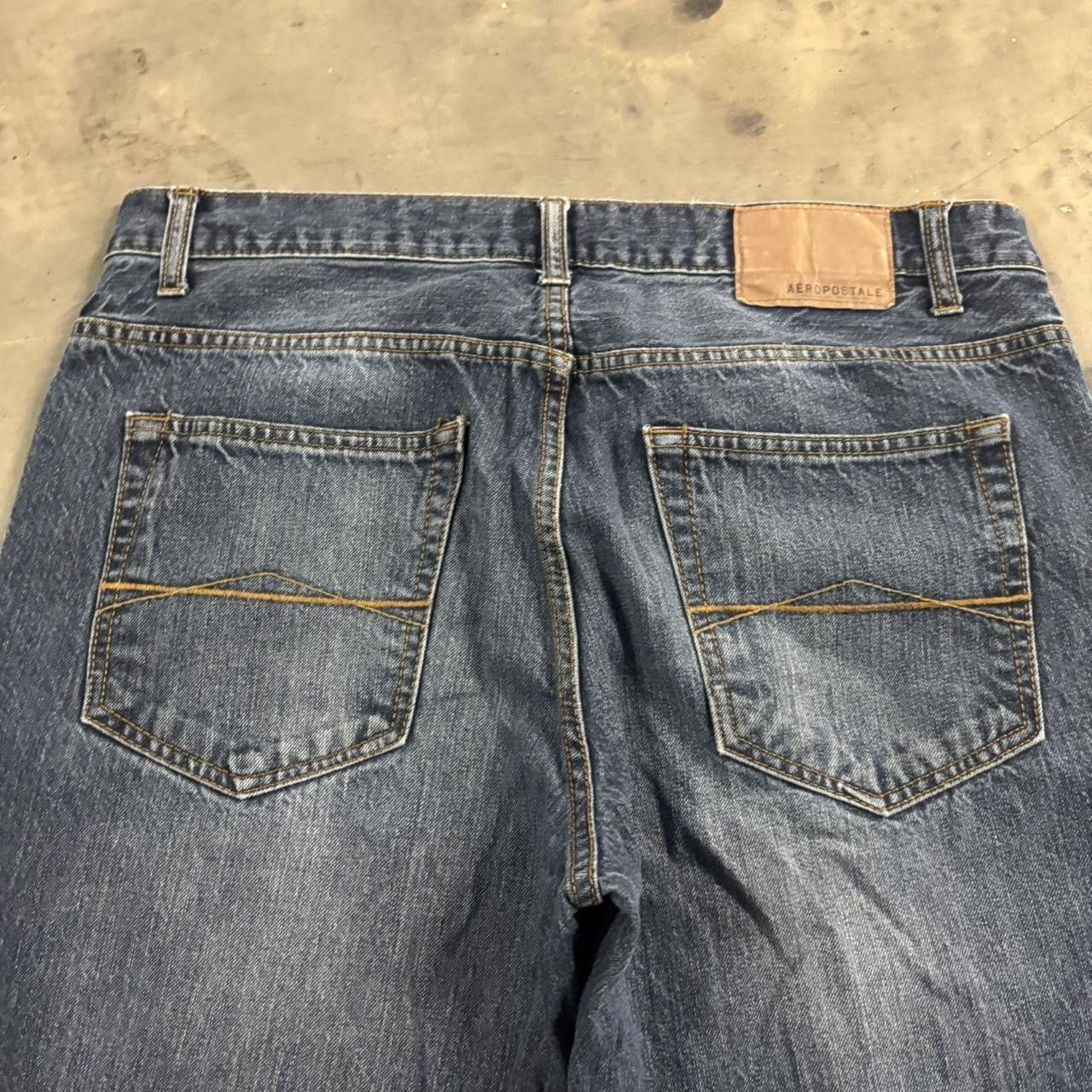 Aeropostale Crazy Vintage Y2K/2000s Grunge Aeropostale Bootcut Denim Jeans! 32x32 Size US 32 / EU 48 - 7 Thumbnail