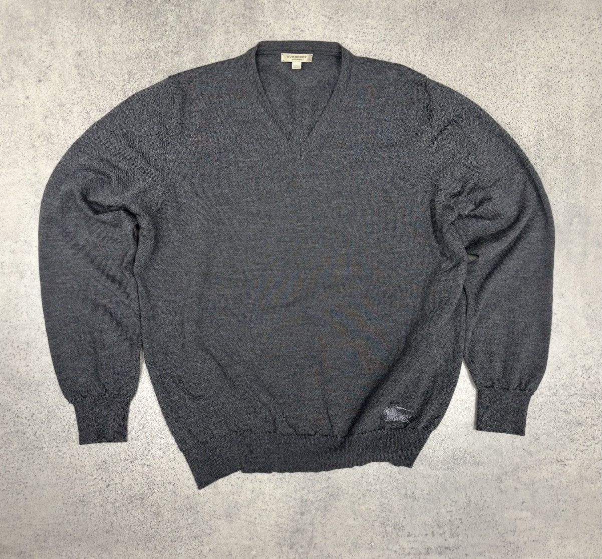 Burberry Burberry vintage grey sweater Size US L / EU 52-54 / 3 - 1 Thumbnail
