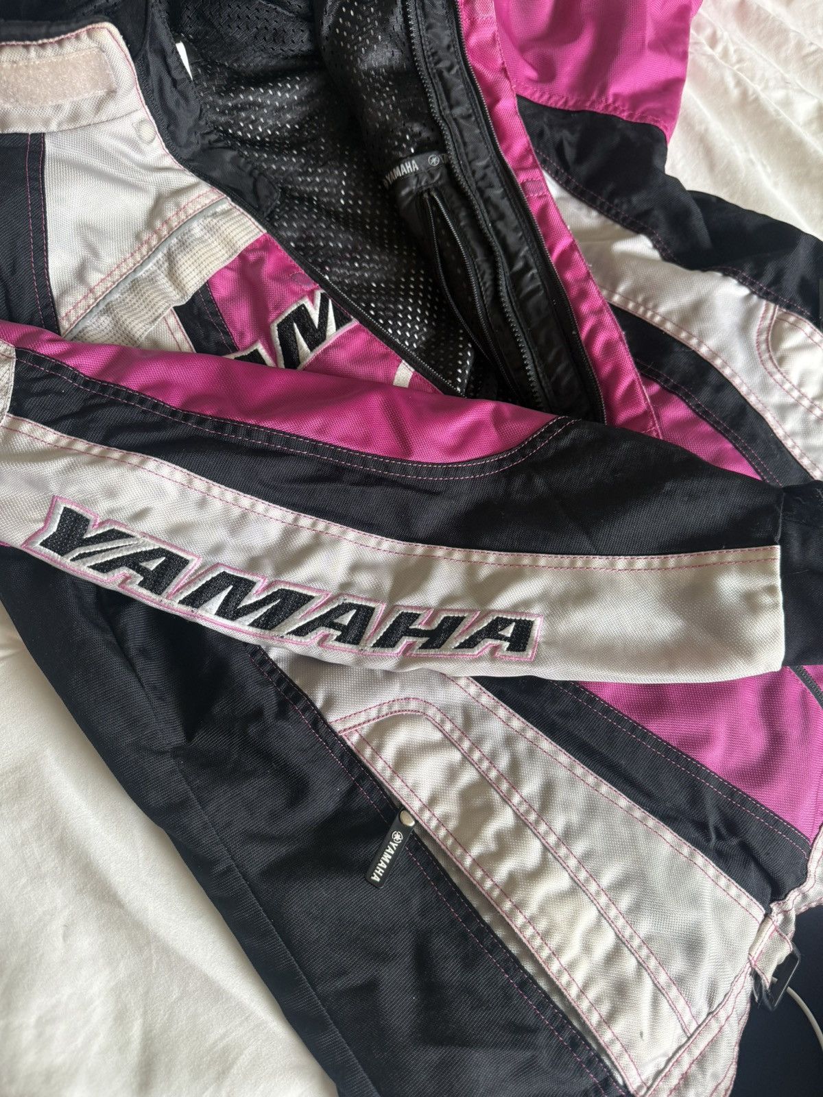 Yamaha Womens Pink Yamaha Race Jacket Size L / US 10 / IT 46 - 12 Thumbnail