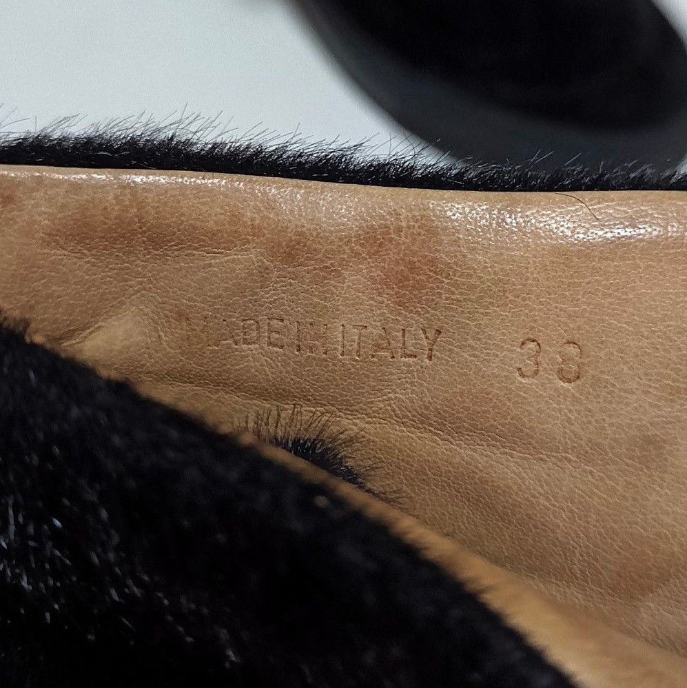 MM6 × Maison Margiela MM6 by Maison Martin Margiela Black Faux Fur Hightop Sneaker Size US 8 / IT 38 - 6 Thumbnail