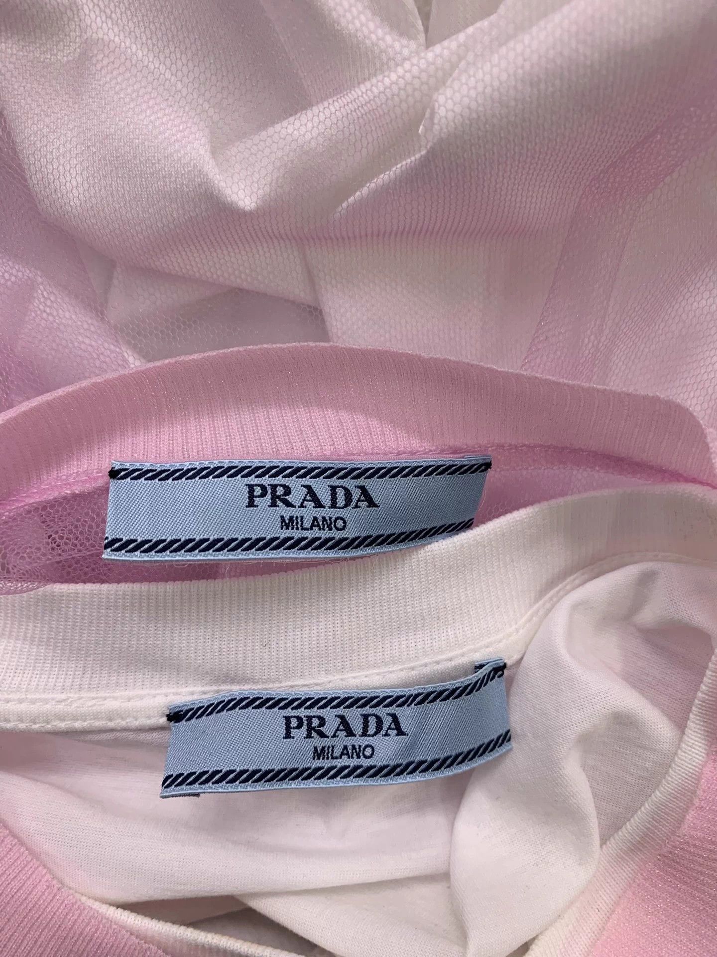 Prada Prada Pink Sequin 2pc Short-sleeve XS Separate New Size XS / US 0-2 / IT 36-38 - 4 Thumbnail