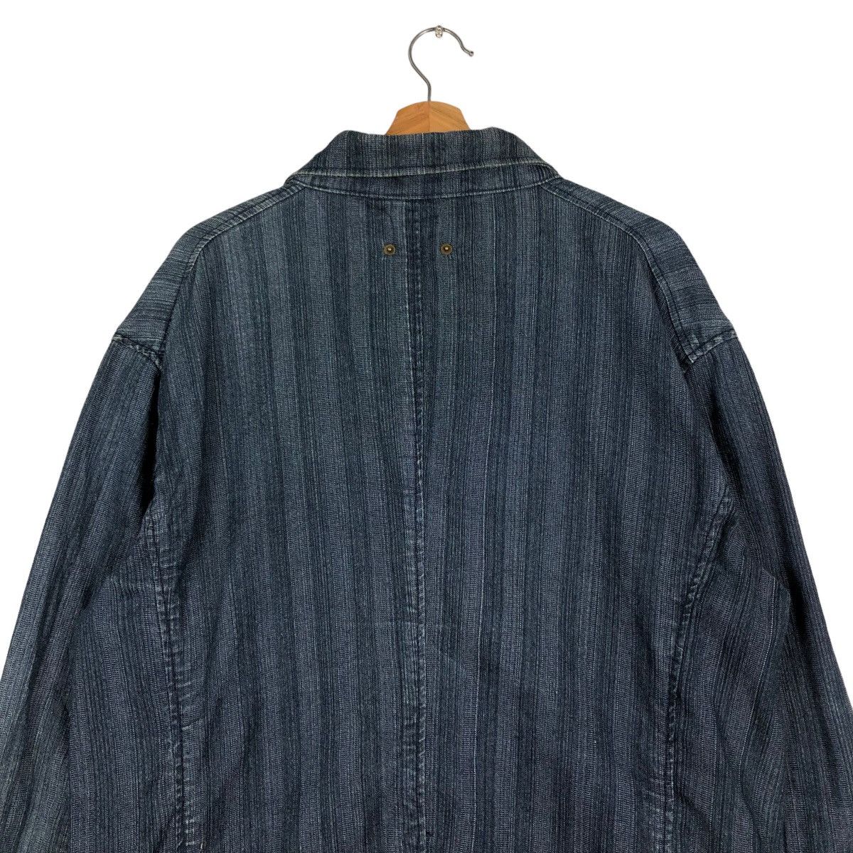 Issey Miyake 🔥Vintage Hickory Chore Jacket Fissare Homme Japan Made Size US L / EU 52-54 / 3 - 9 Thumbnail
