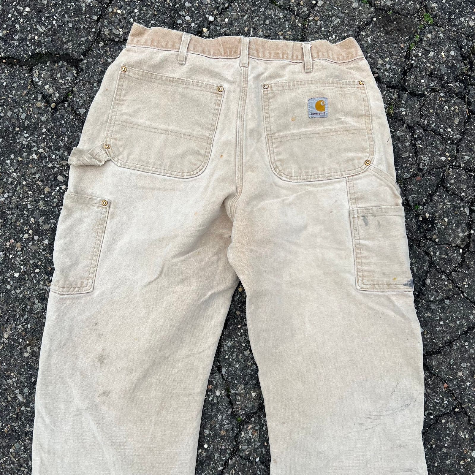 Carhartt × Vintage Vintage carhartt brown double knee work wear carpenter pants Size US 31 - 6 Thumbnail