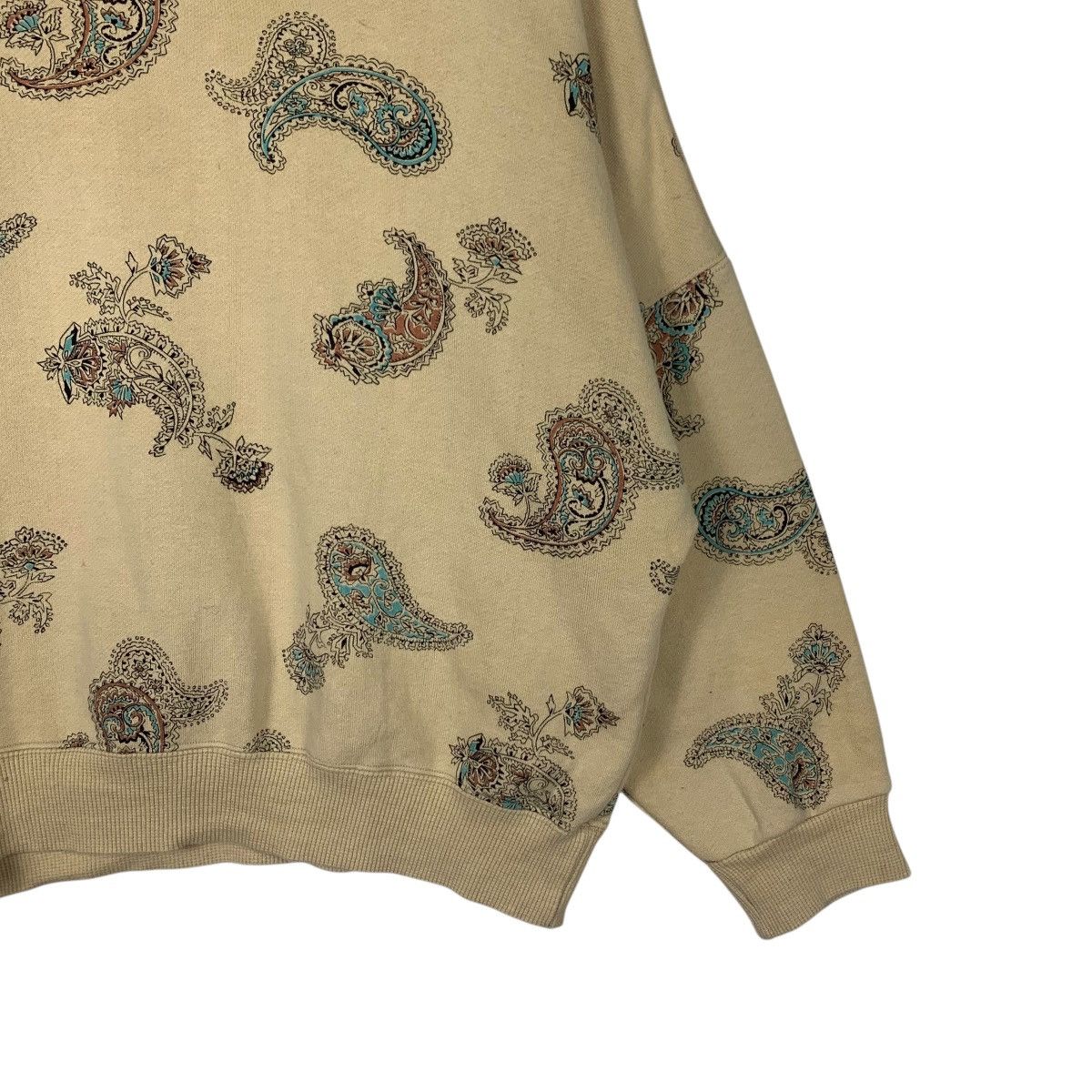 Japanese Brand VRS Vin Rouge Paisley Design Oversized Sweatshirt #2043-C89 Size M / US 6-8 / IT 42-44 - 4 Thumbnail
