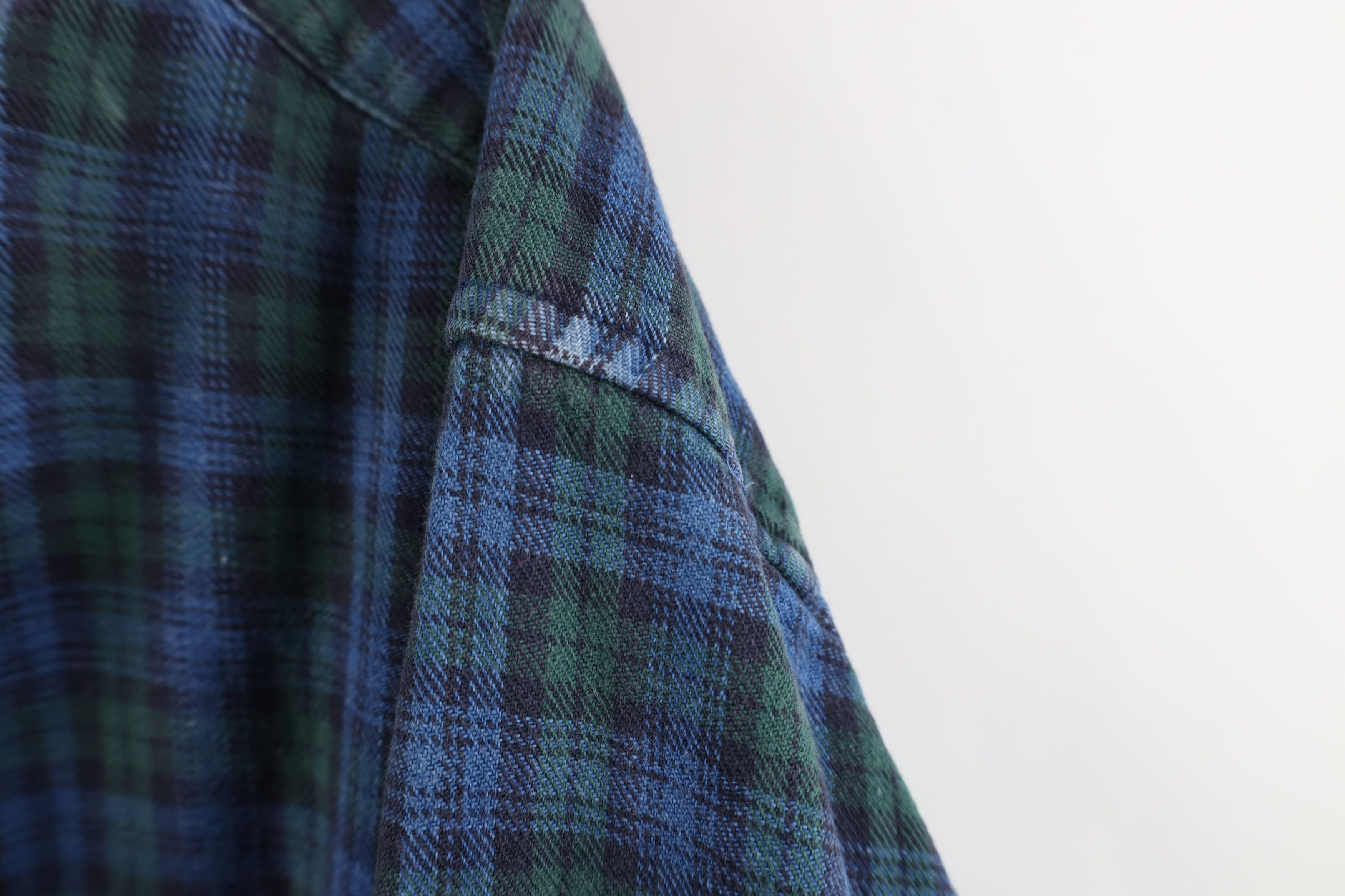 Vintage Vintage 90s Streetwear Denim Band Collar Button Shirt Size US M / EU 48-50 / 2 - 6 Thumbnail