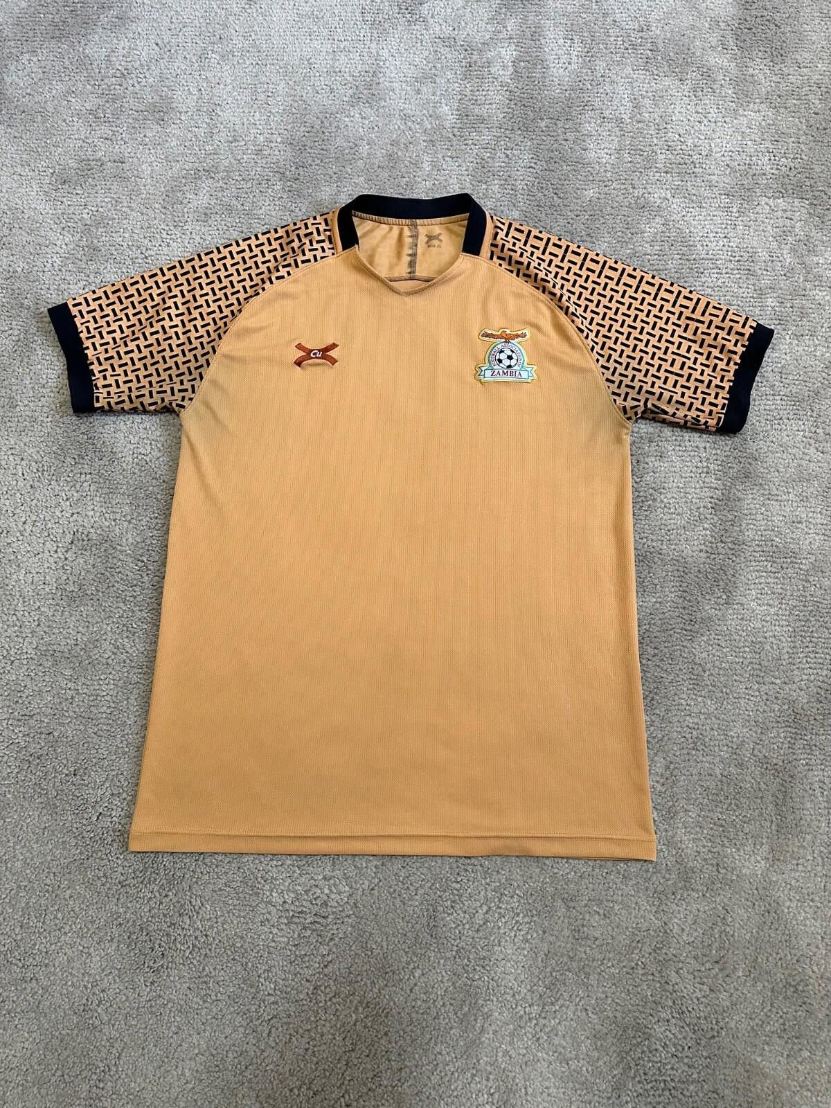 Other ZAMBIA 2018/2019 HOME FOOTBALL SHIRT SOCCER JERSEY KIT Size US XL / EU 56 / 4 - 1 Thumbnail