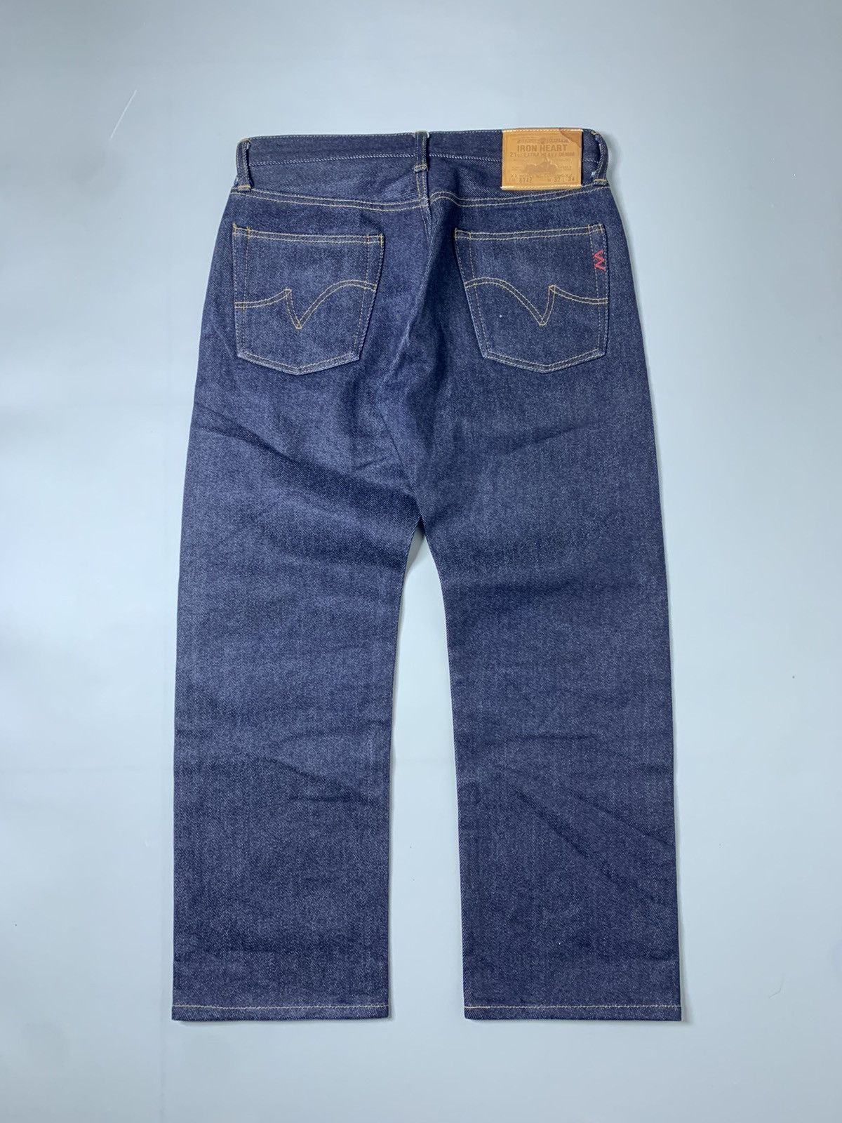 Iron Heart IRON HEART 634Z — 21 oz EXTRA HEAVY JAPANESE BIKER DENIM Size US 32 / EU 48 - 2 Thumbnail