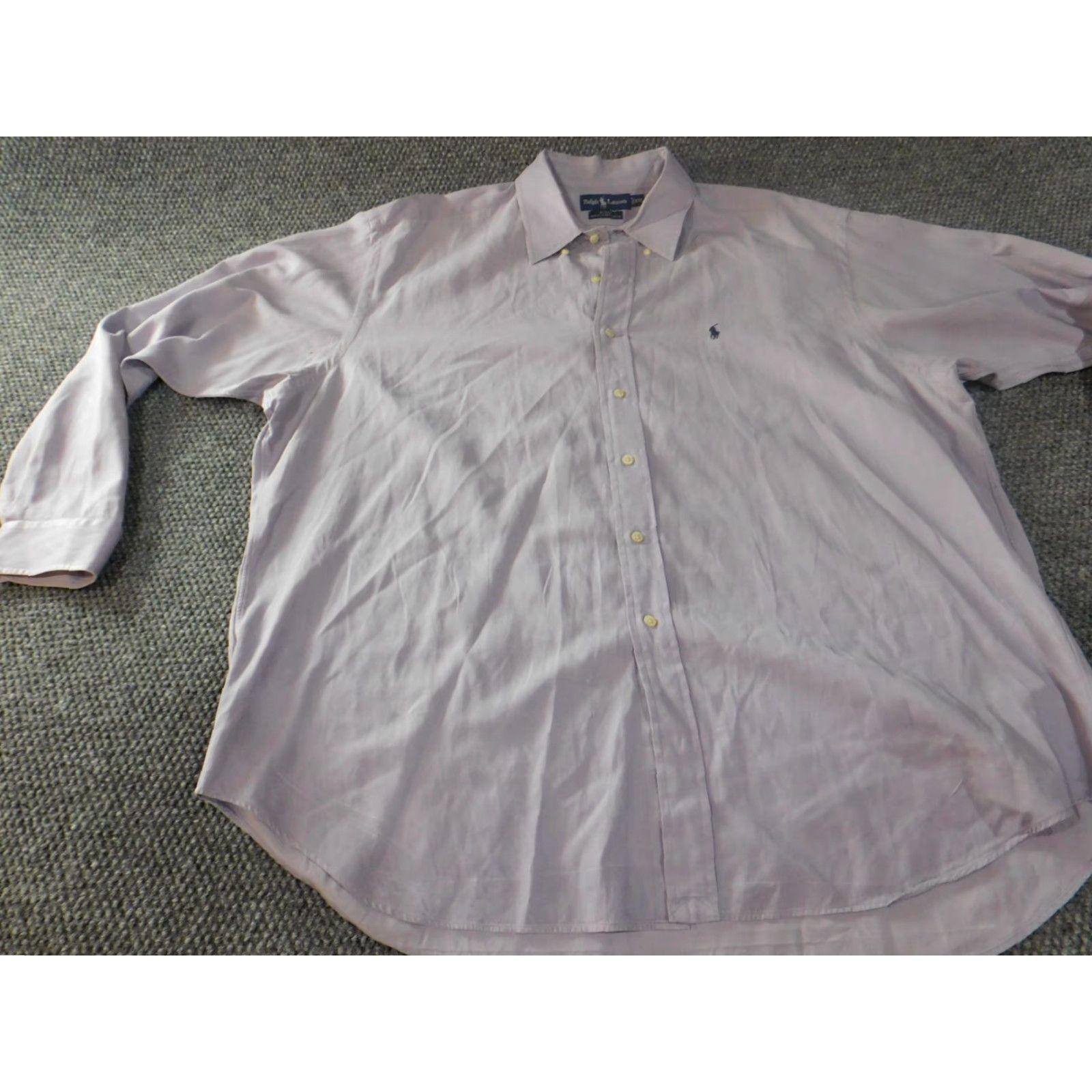 Ralph Lauren Ralph Lauren Mens Shirt 2XL Purple Button-Up Collar Down Casual Pony Logo Button-Down Long Sleeve Knit Cotton Size US XXL / EU 58 / 5 - 3 Thumbnail
