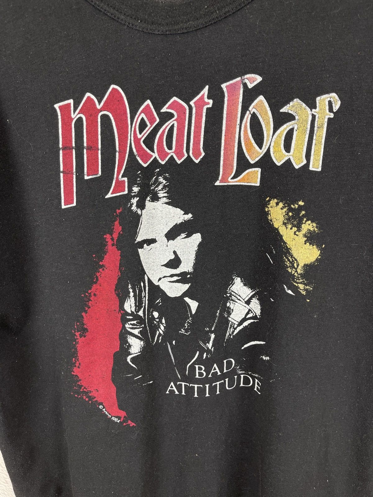 Band Tees Vintage 1984 Meat Loaf Bad Attitude tour 84/85 band tee Size US XL / EU 56 / 4 - 4 Thumbnail