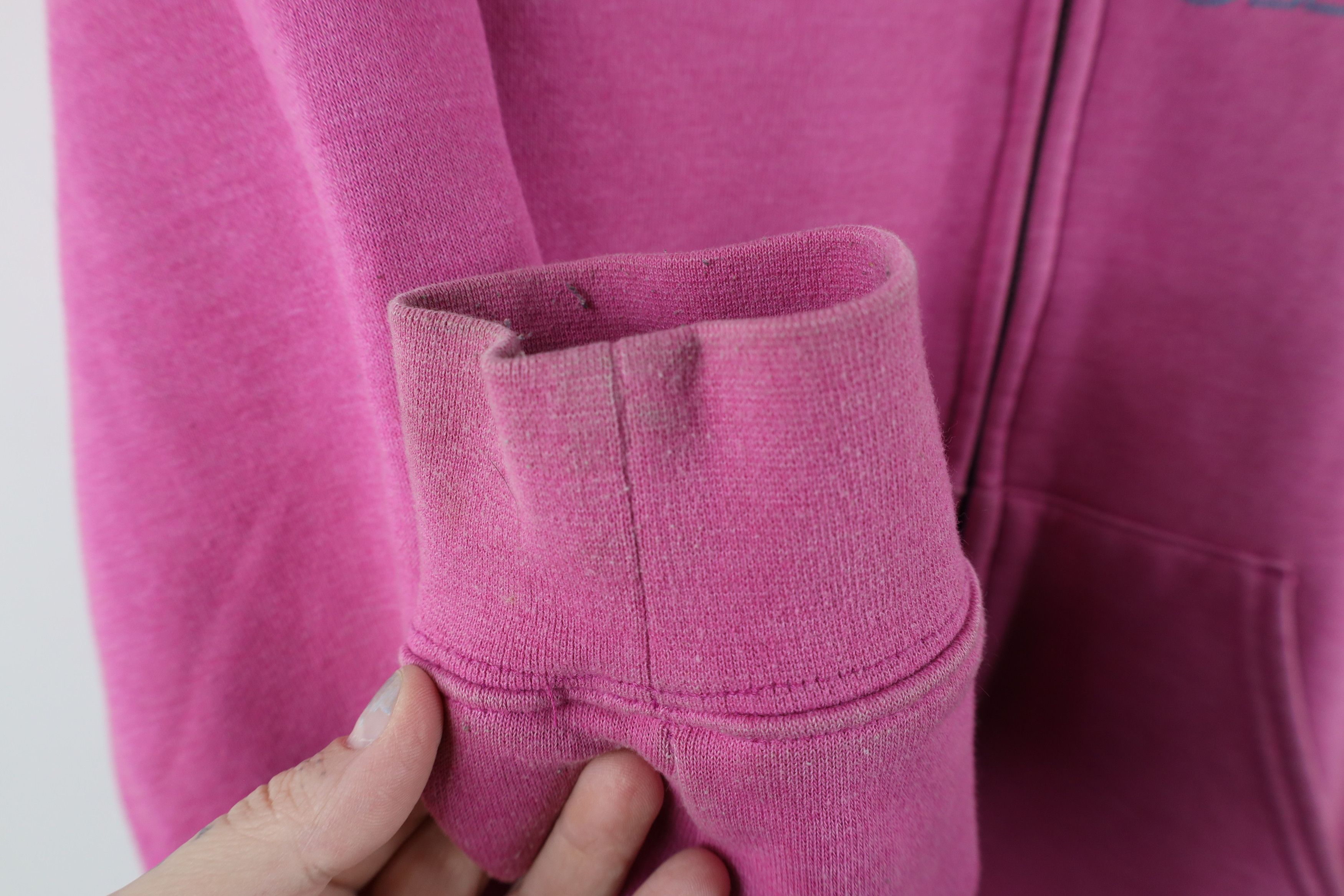 Carhartt × Vintage Vintage Carhartt Spell Out Full Zip Hoodie Sweatshirt Pink Size L / US 10 / IT 46 - 8 Thumbnail