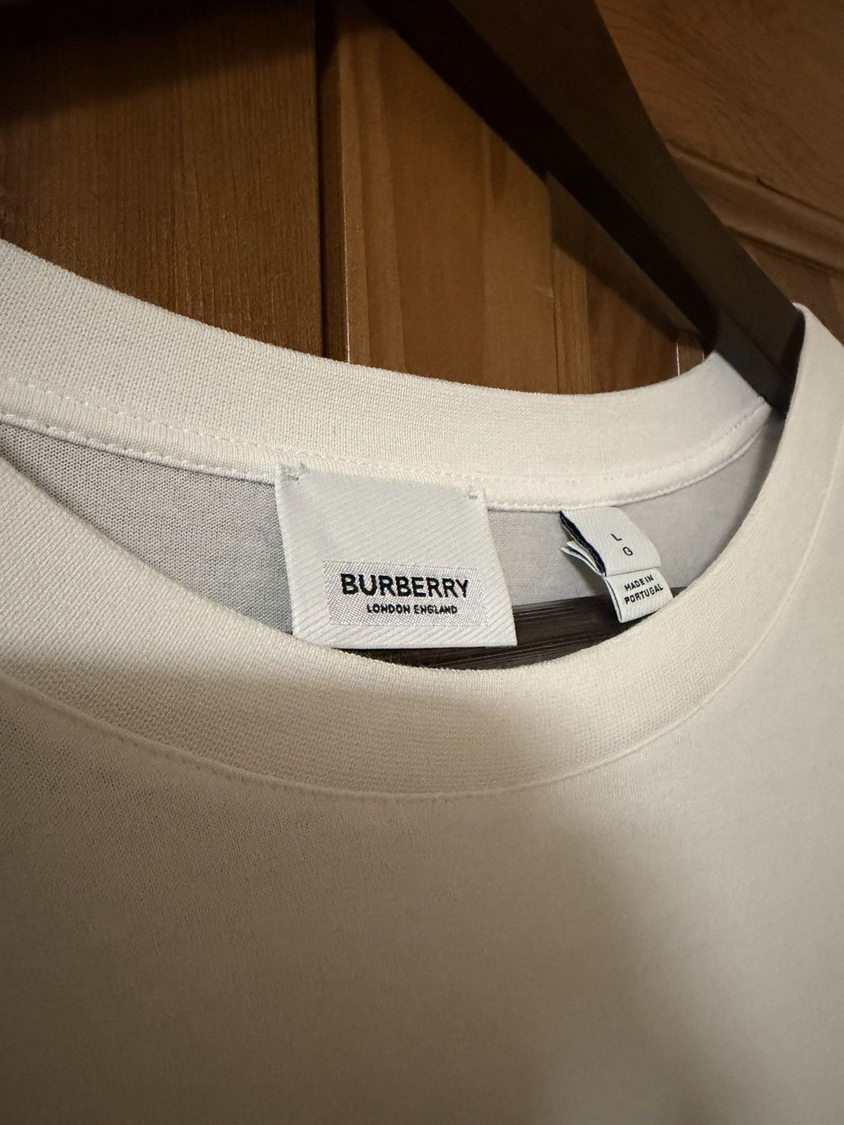 Burberry Burberry Abel Coordinates Logo Tee White Size US L / EU 52-54 / 3 - 2 Thumbnail