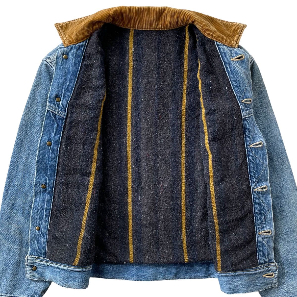 Lee 80s Vintage Lee Storm Riders - Blanket Lined Denim Trucker Size US M / EU 48-50 / 2 - 8 Thumbnail