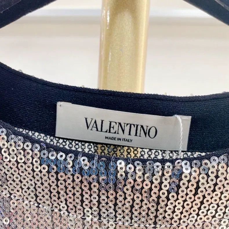 Valentino Silver sequins embellish the top