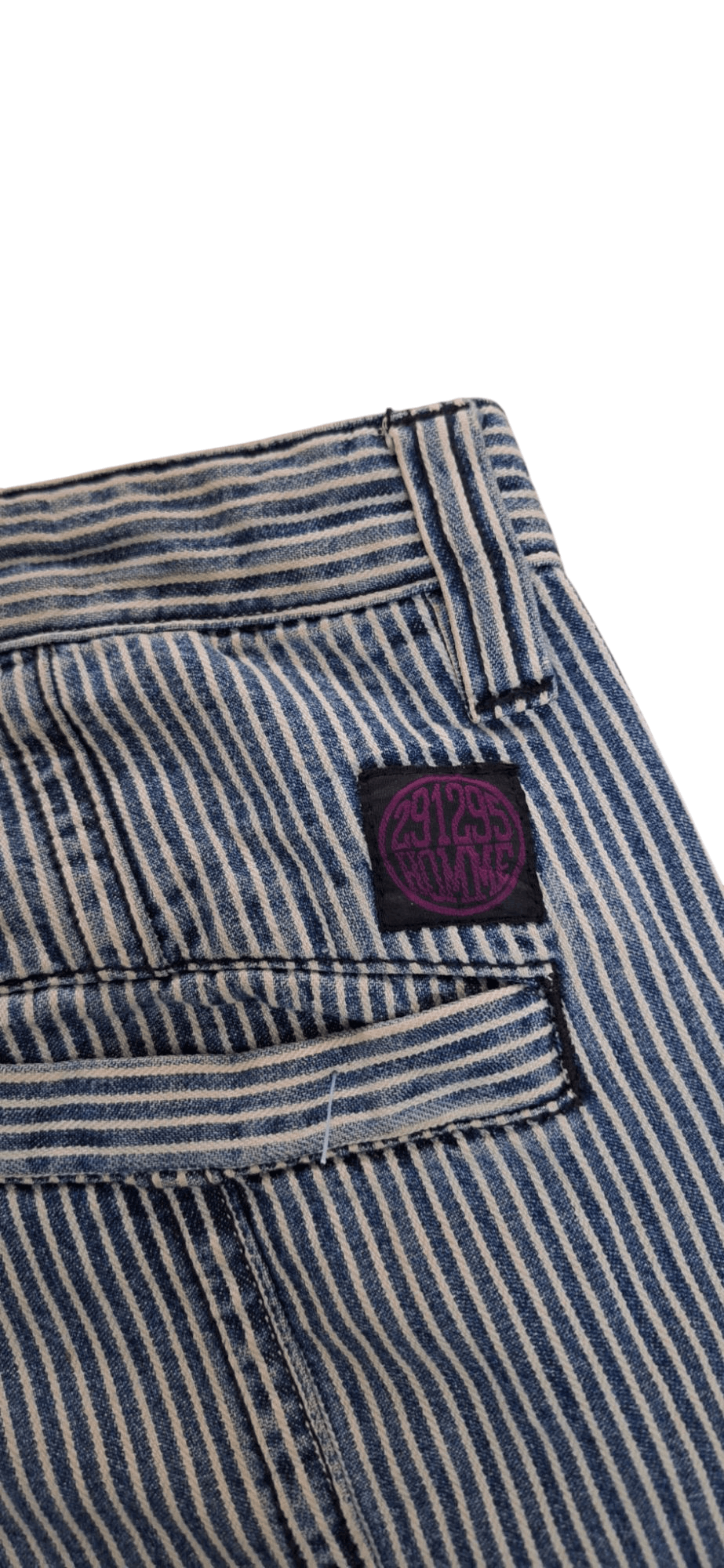 5351 POUR LES HOMMES × If Six Was Nine × Japanese Brand 291295 Homme Hickory Stripe 6 Pocket Trousers Pants Size US 32 / EU 48 - 12 Thumbnail