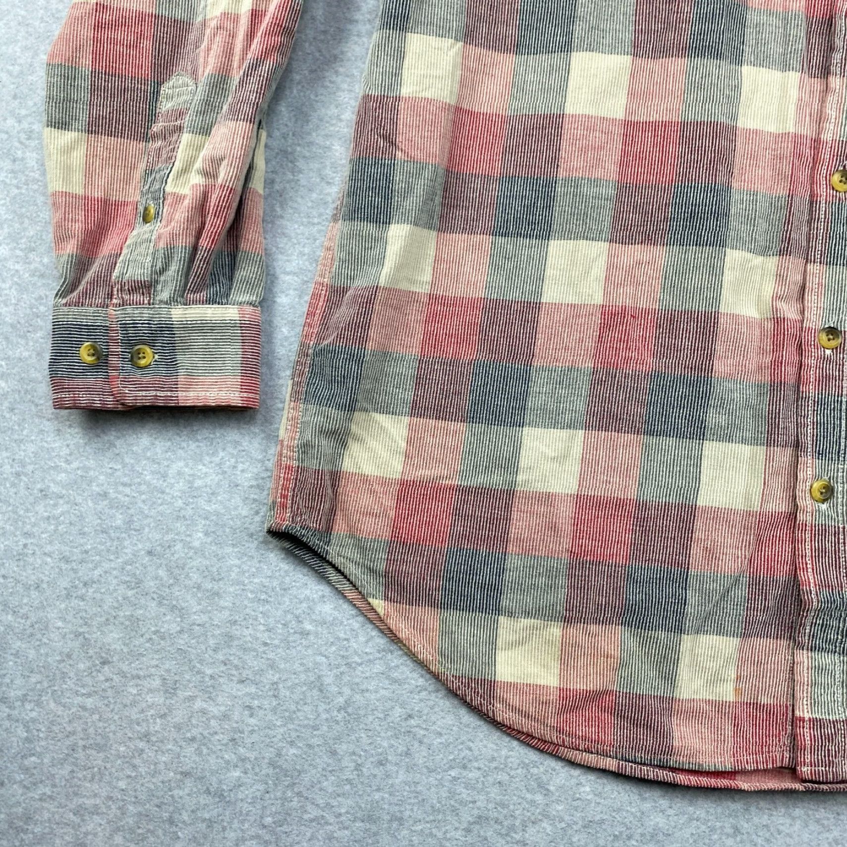 The Territory Ahead Territory Ahead Button-Up Shirt Mens L Multicolor Plaid Heavyweight Cotton Blend Pocketed Collared Long Sleeve Casual Modern Size US L / EU 52-54 / 3 - 3 Thumbnail